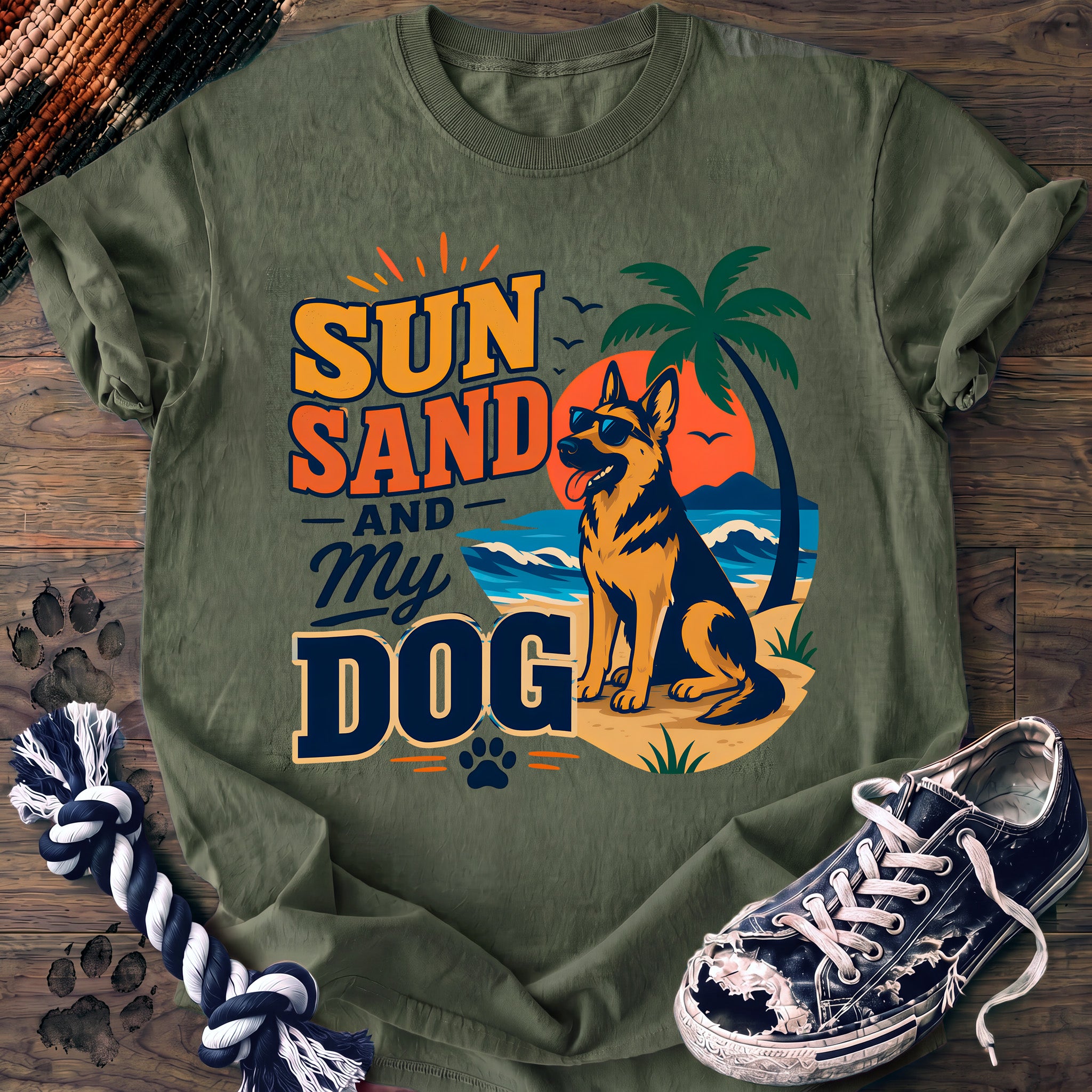 PAWSSION CLUB t-shirt in LightGreen color - SKU PC-0063