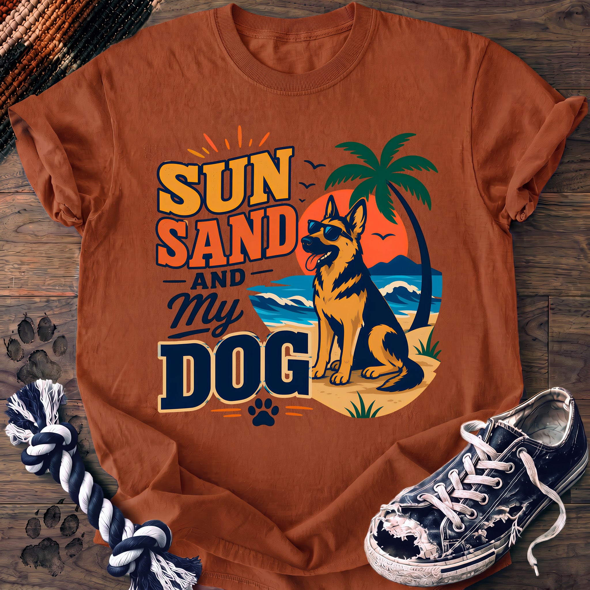 PAWSSION CLUB t-shirt in Yam color - SKU PC-0063