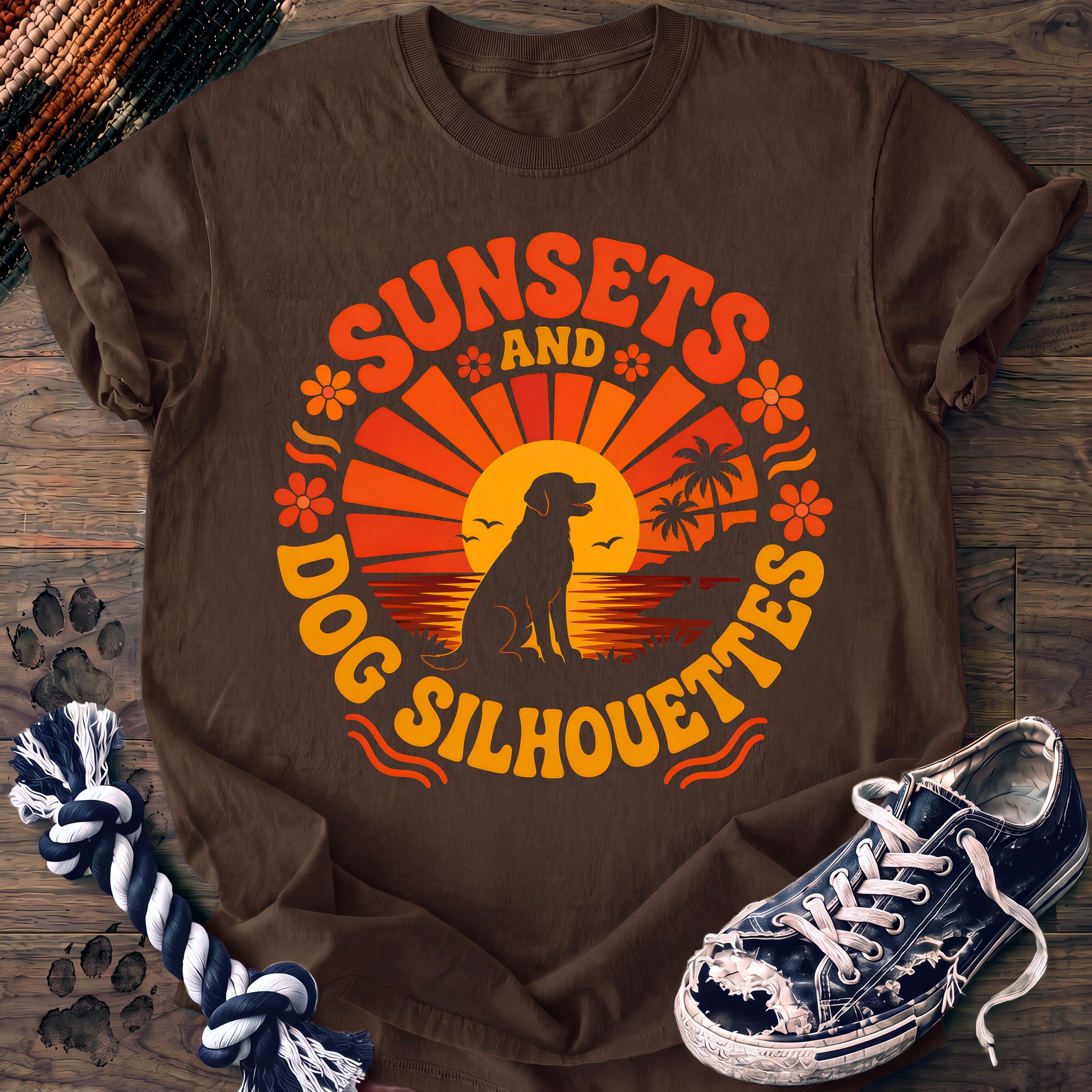 PAWSSION CLUB t-shirt in Espresso color - SKU PC-0064