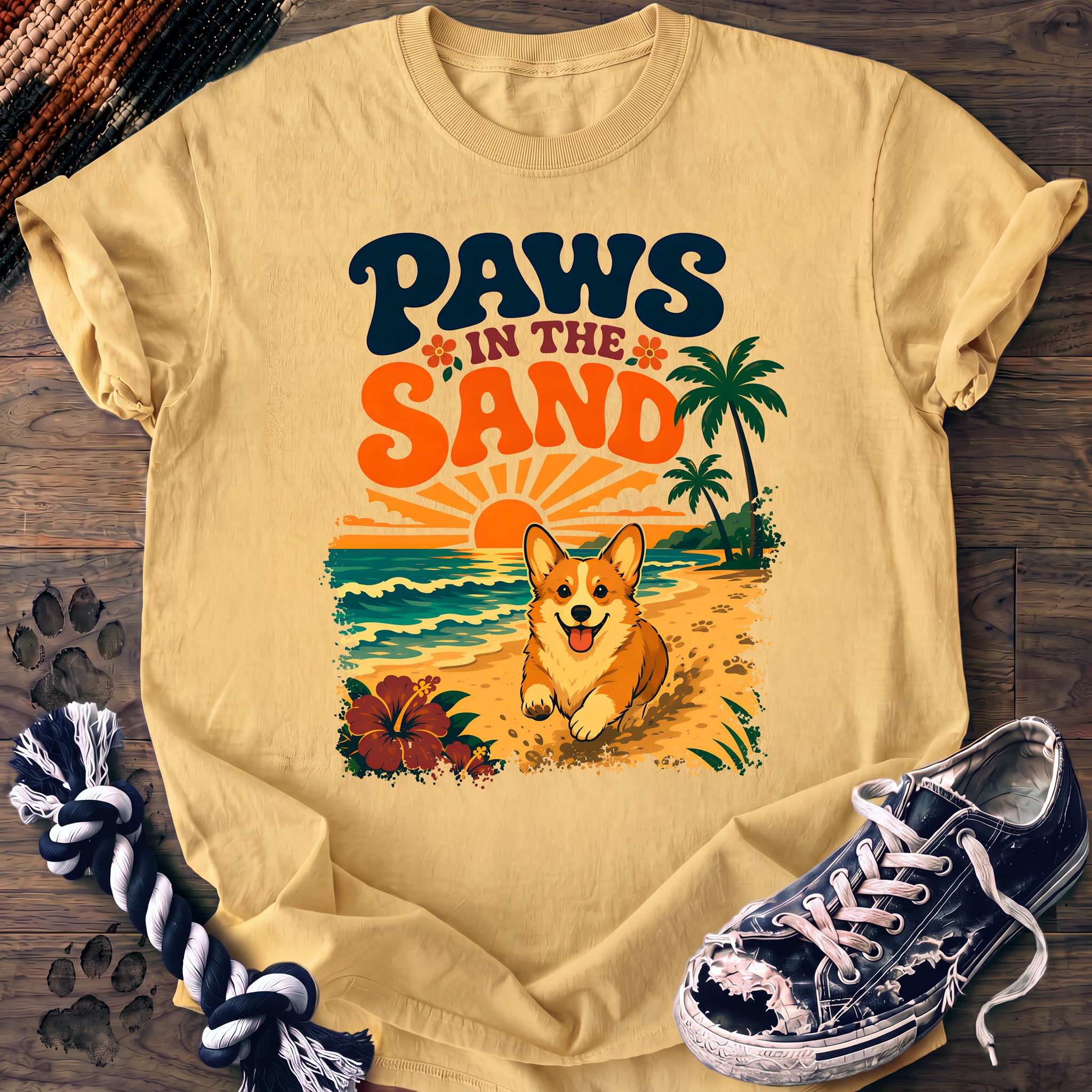 PAWSSION CLUB t-shirt in Butter color - SKU PC-0065