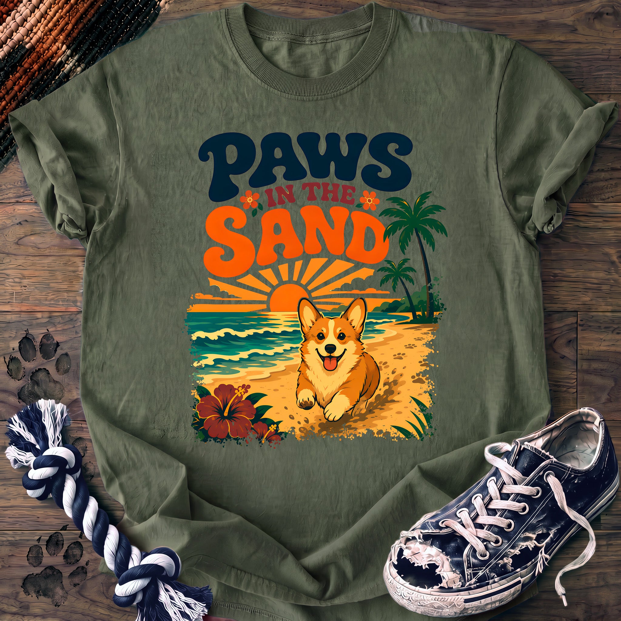 PAWSSION CLUB t-shirt in LightGreen color - SKU PC-0065