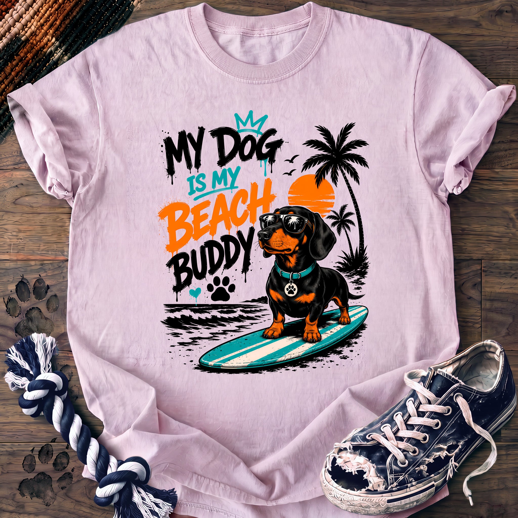 PAWSSION CLUB t-shirt in Blossom color - SKU PC-0066
