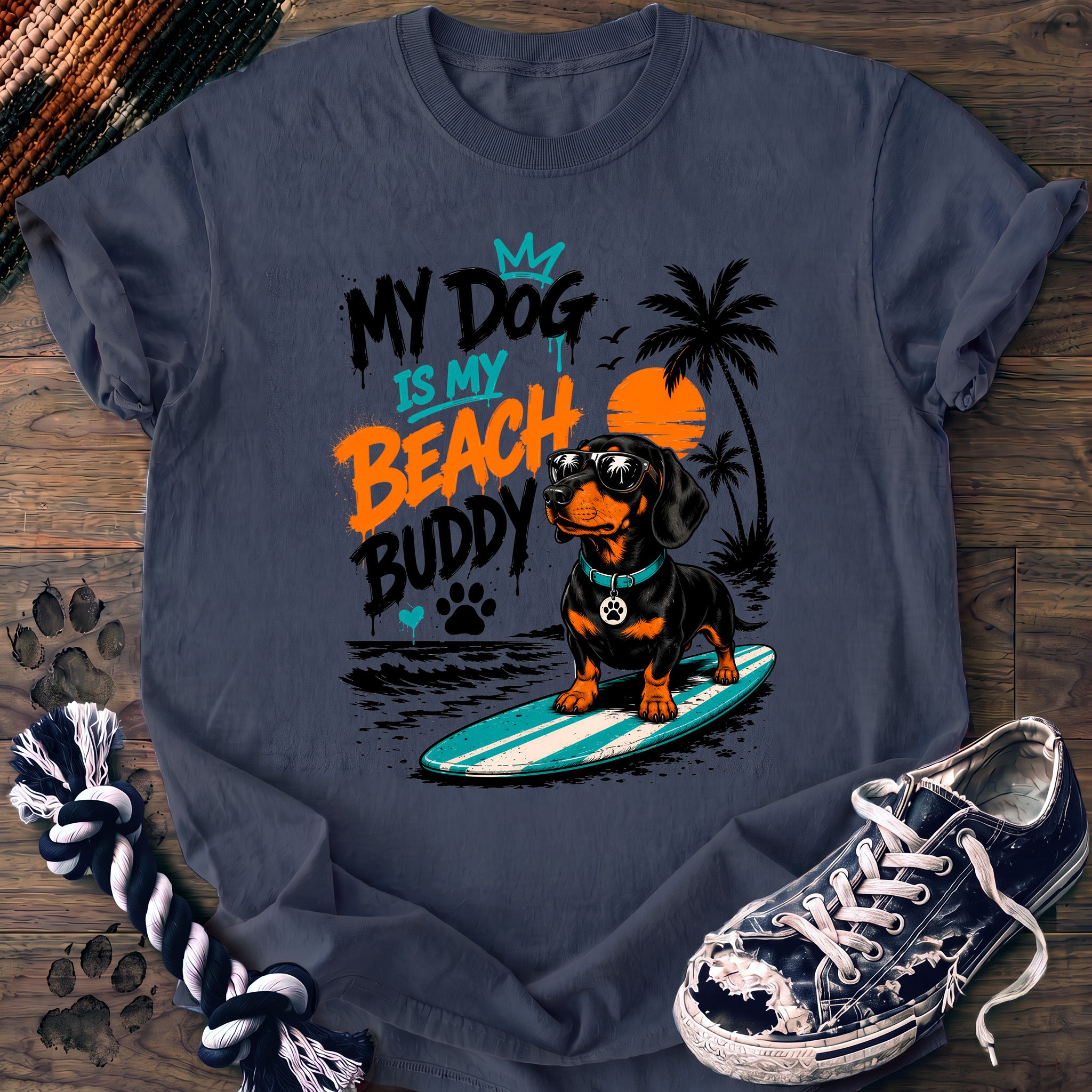 PAWSSION CLUB t-shirt in BlueJean color - SKU PC-0066