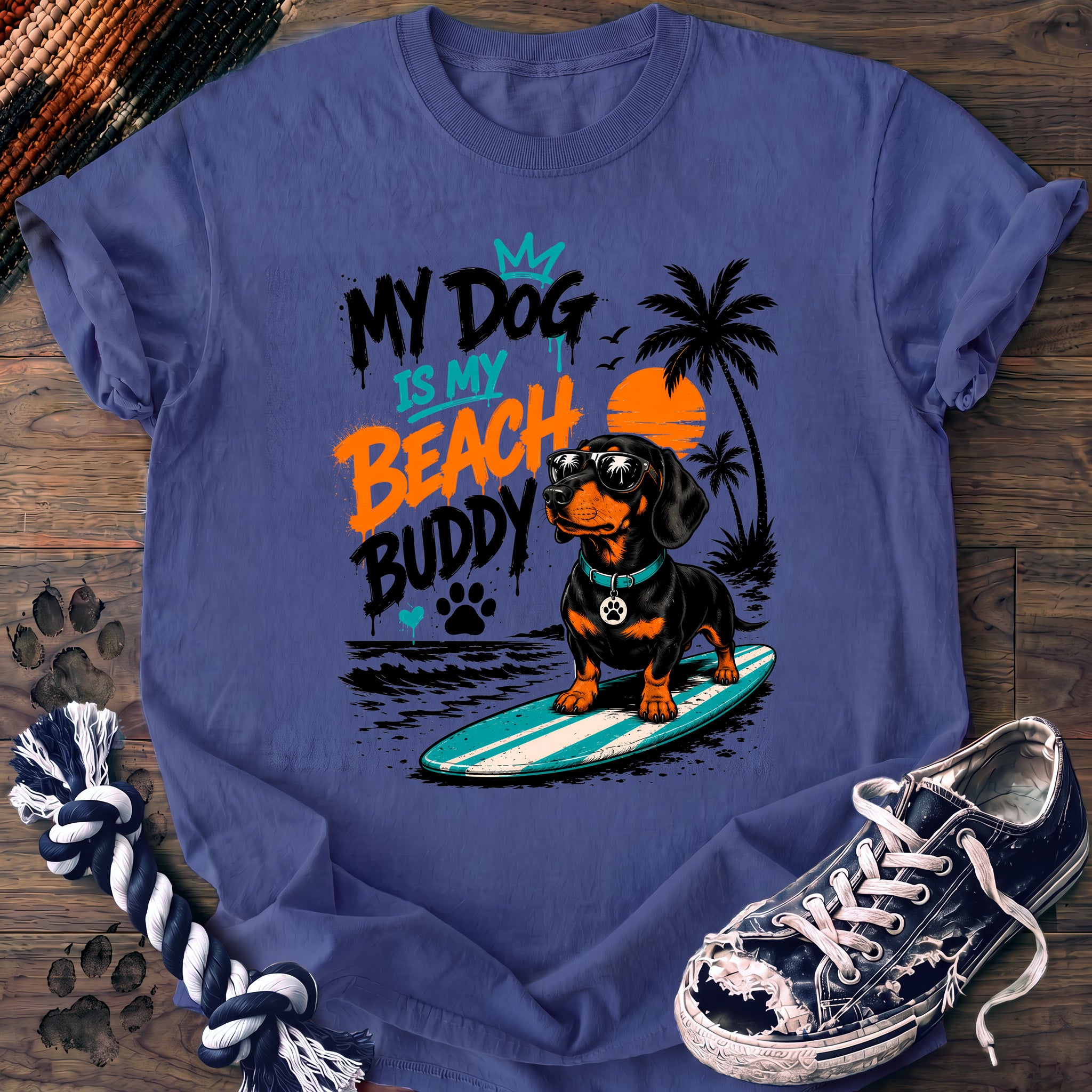 PAWSSION CLUB t-shirt in FloBlue color - SKU PC-0066