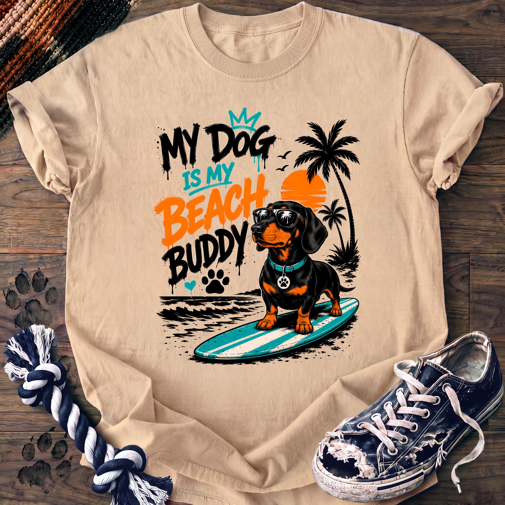 PAWSSION CLUB t-shirt in Ivory color - SKU PC-0066
