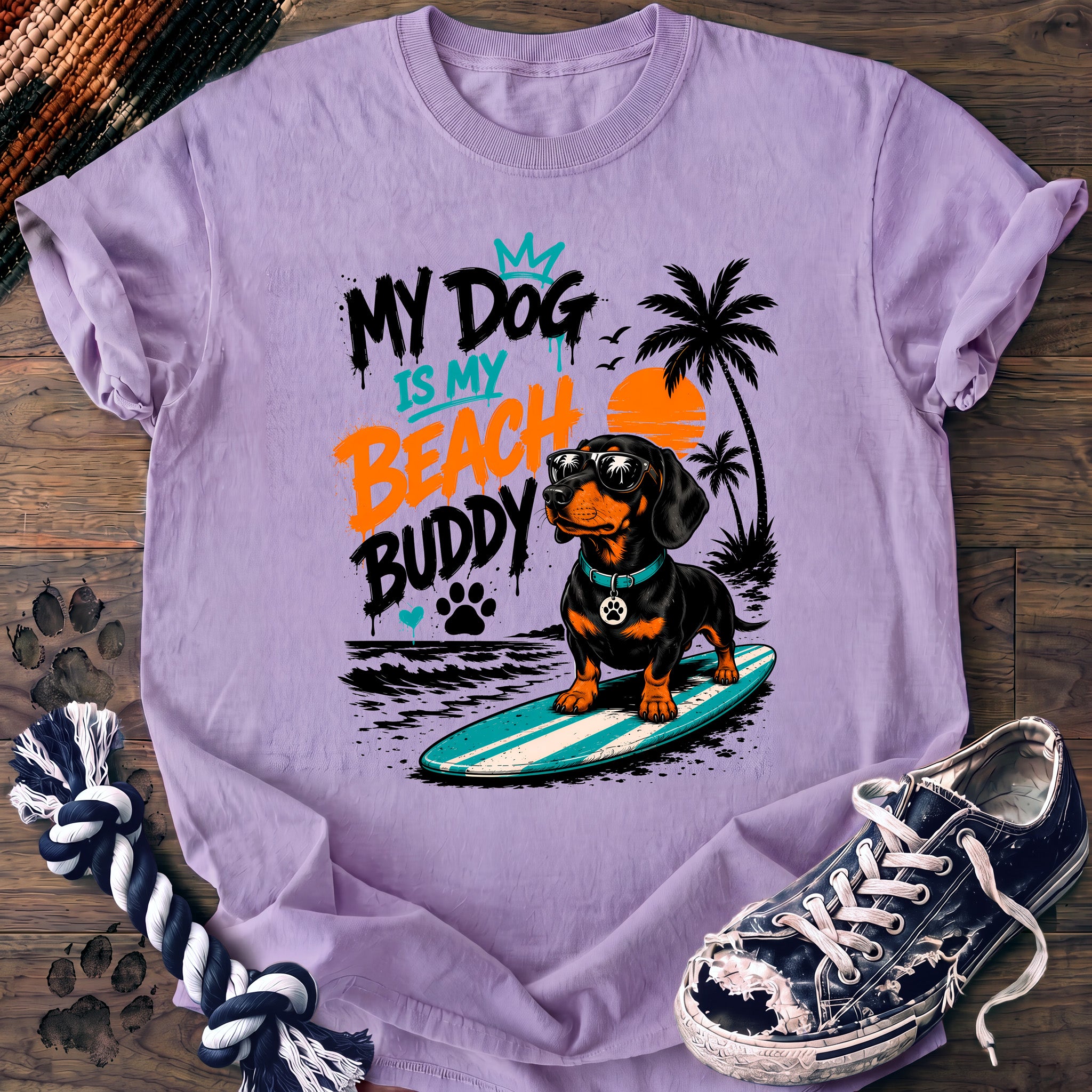 PAWSSION CLUB t-shirt in Orchid color - SKU PC-0066