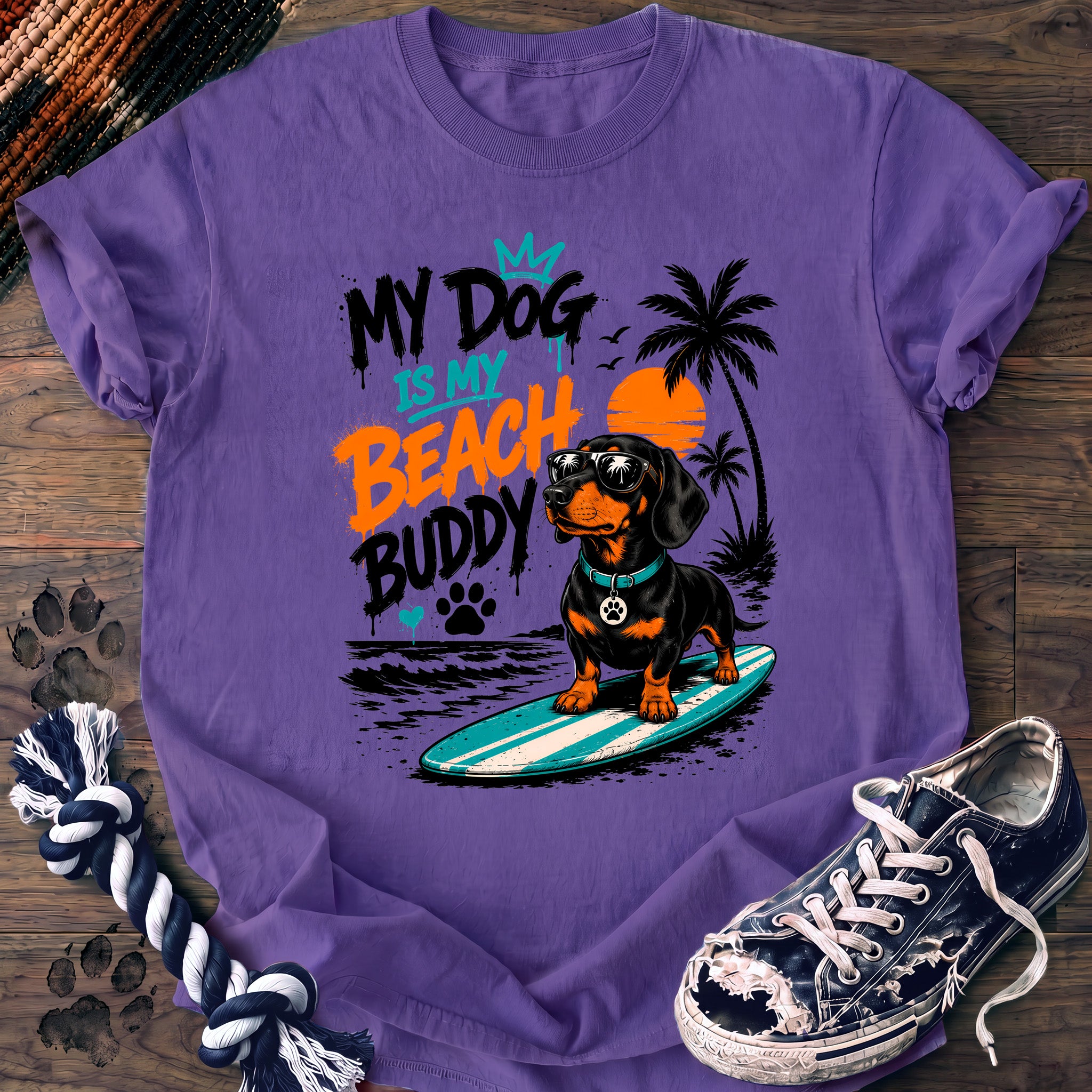 PAWSSION CLUB t-shirt in Violet color - SKU PC-0066