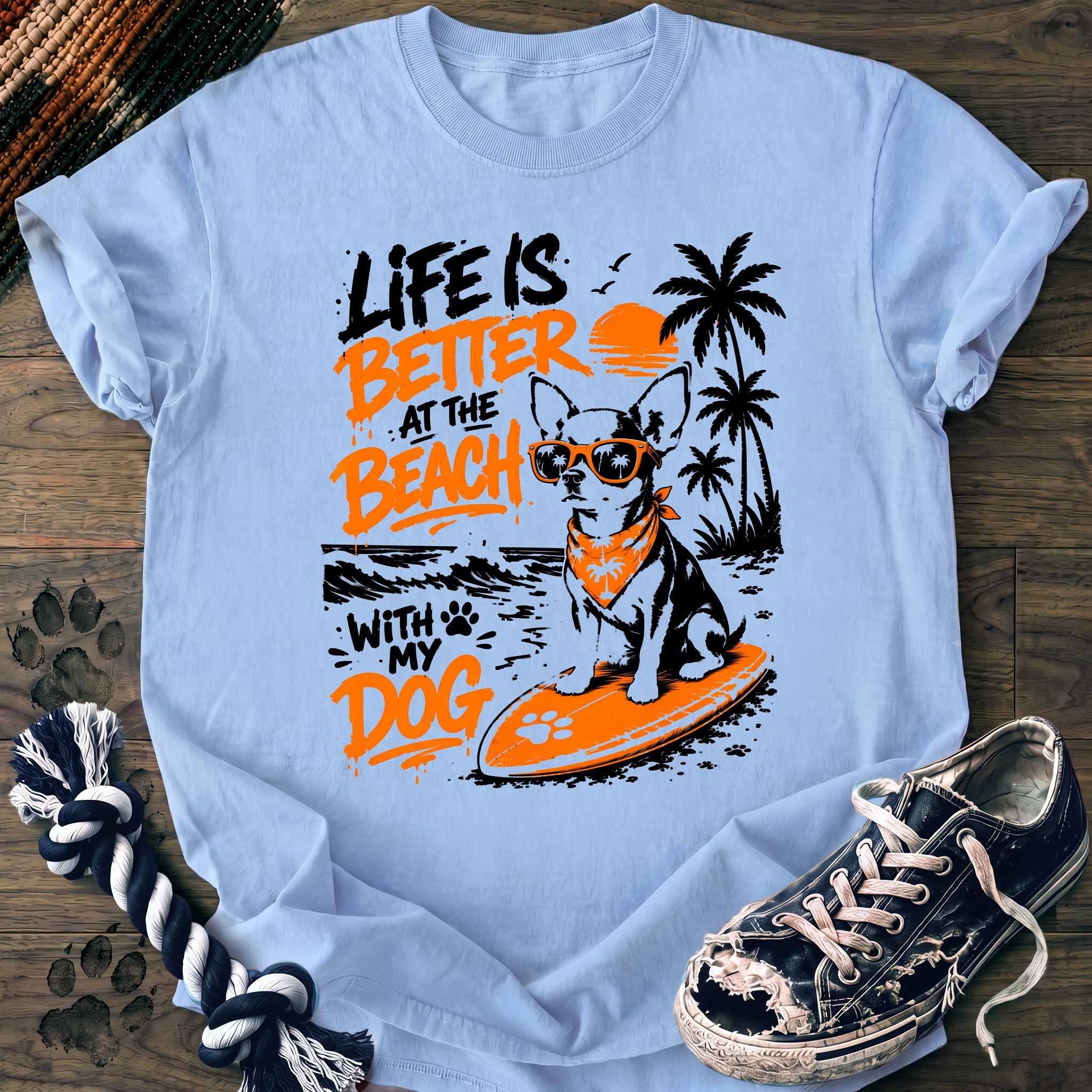 PAWSSION CLUB t-shirt in Chambray color - SKU PC-0067