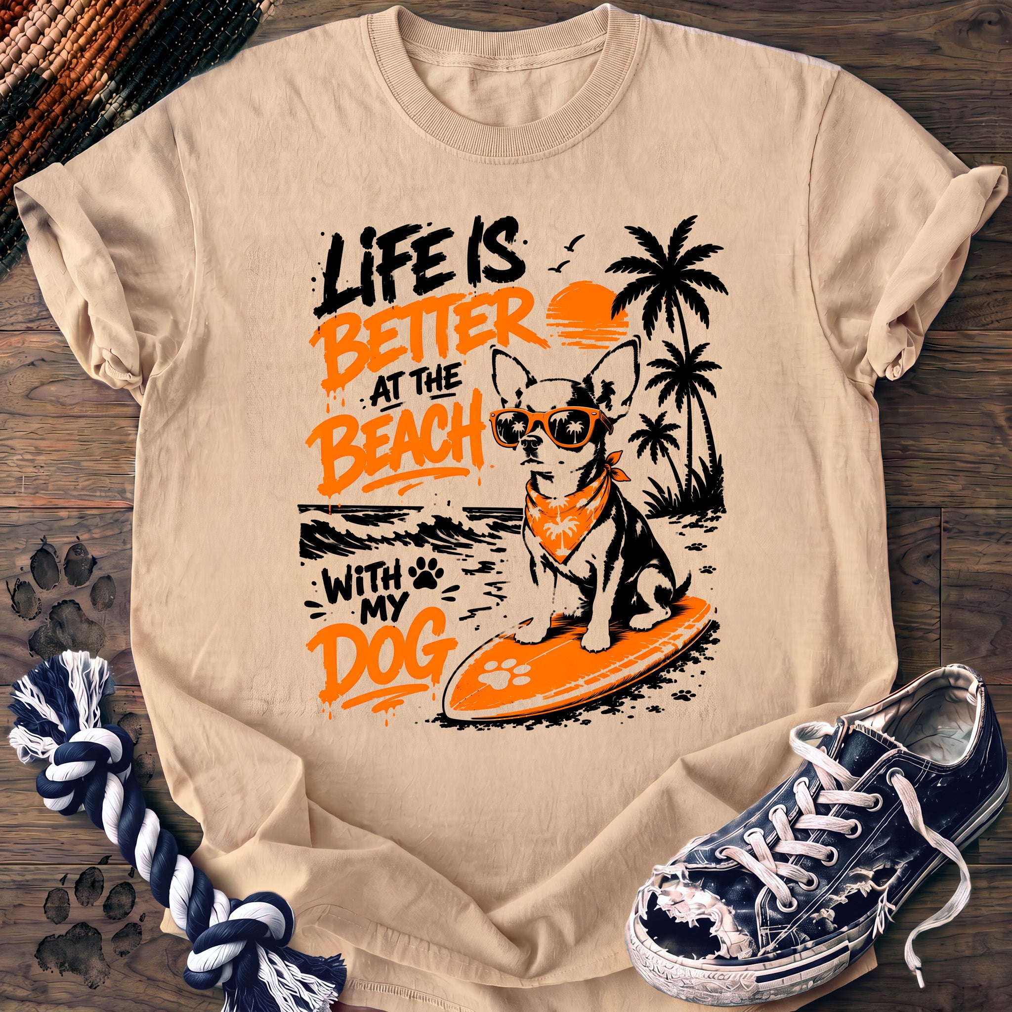 PAWSSION CLUB t-shirt in Ivory color - SKU PC-0067