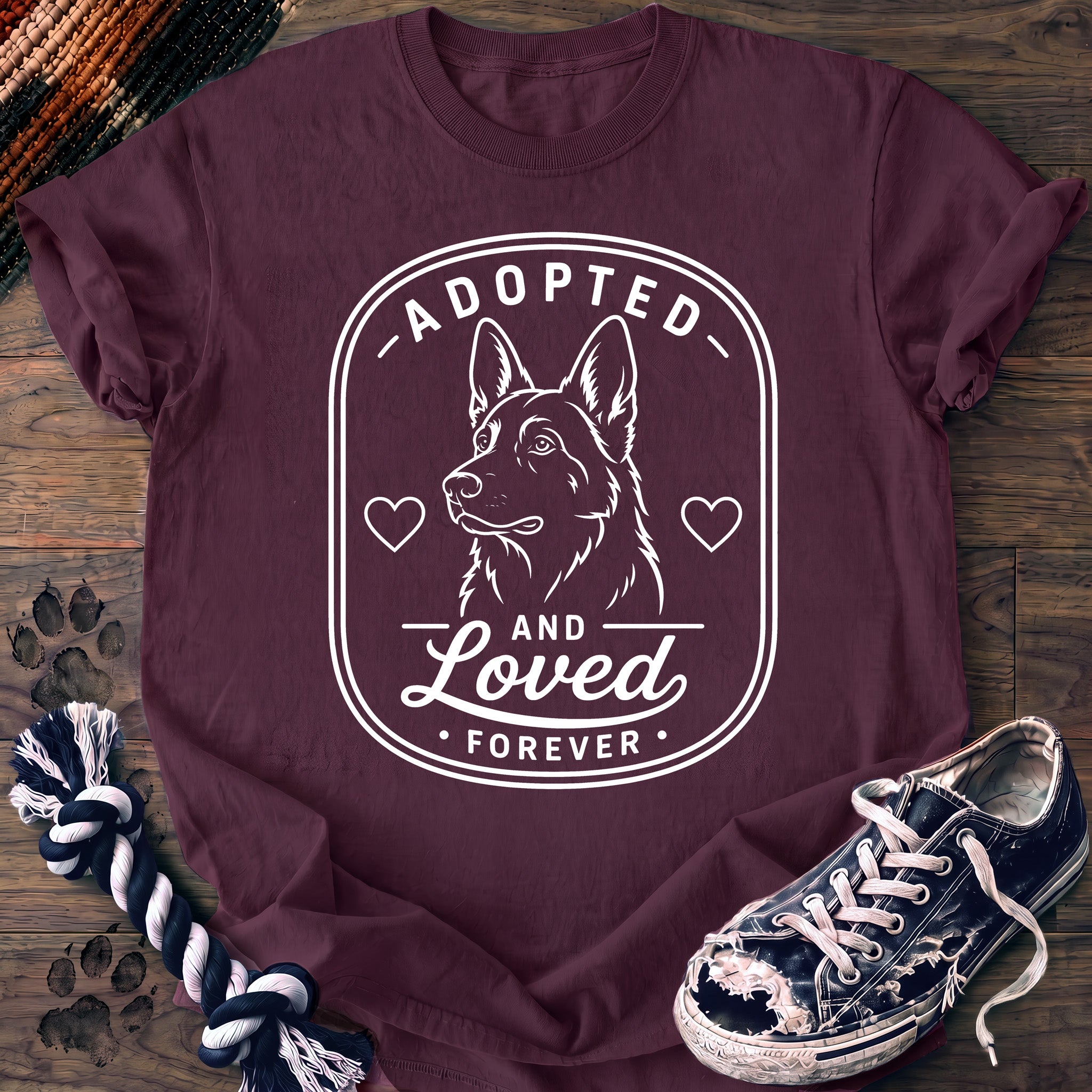 PAWSSION CLUB t-shirt in Berry color - SKU PC-0068