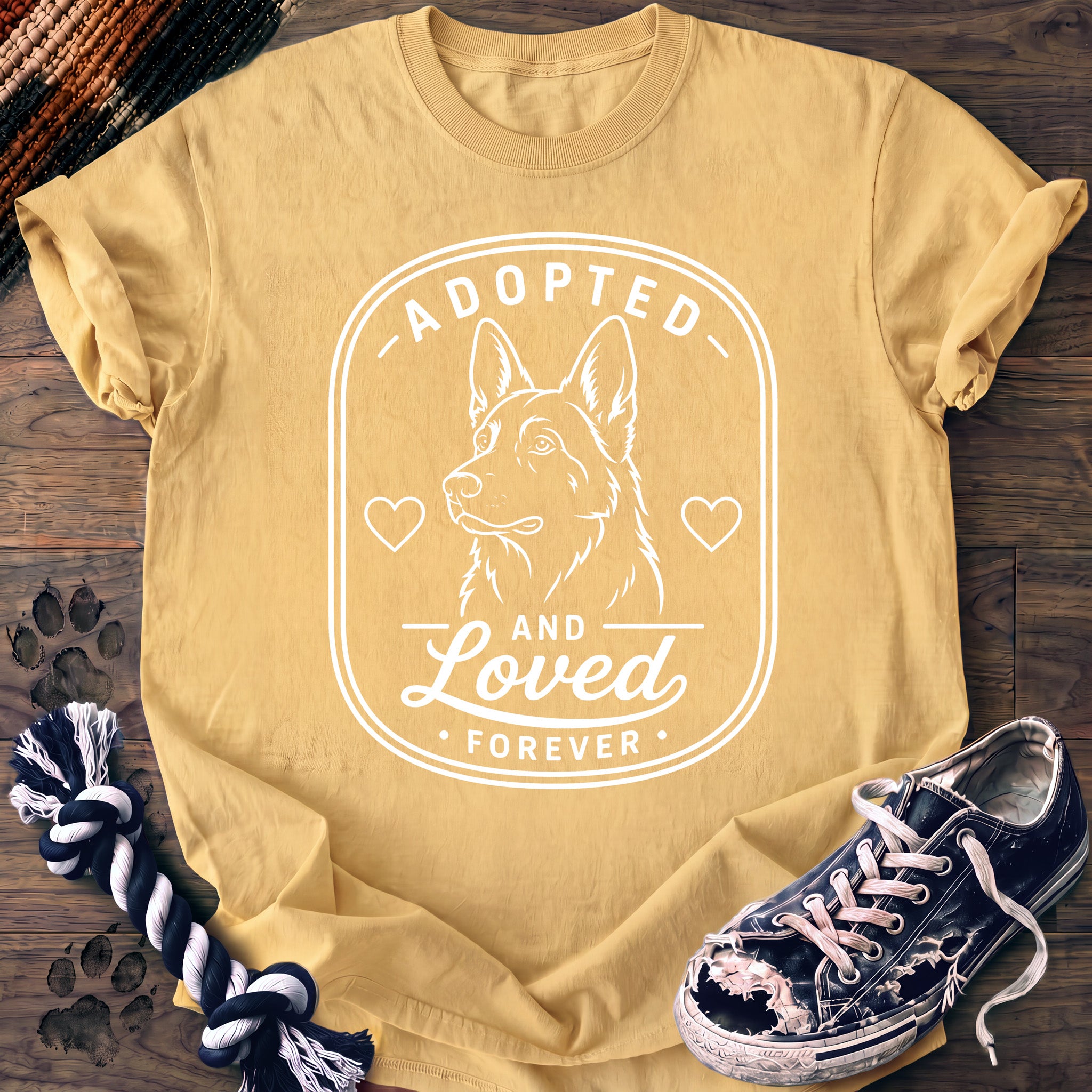 PAWSSION CLUB t-shirt in Butter color - SKU PC-0068