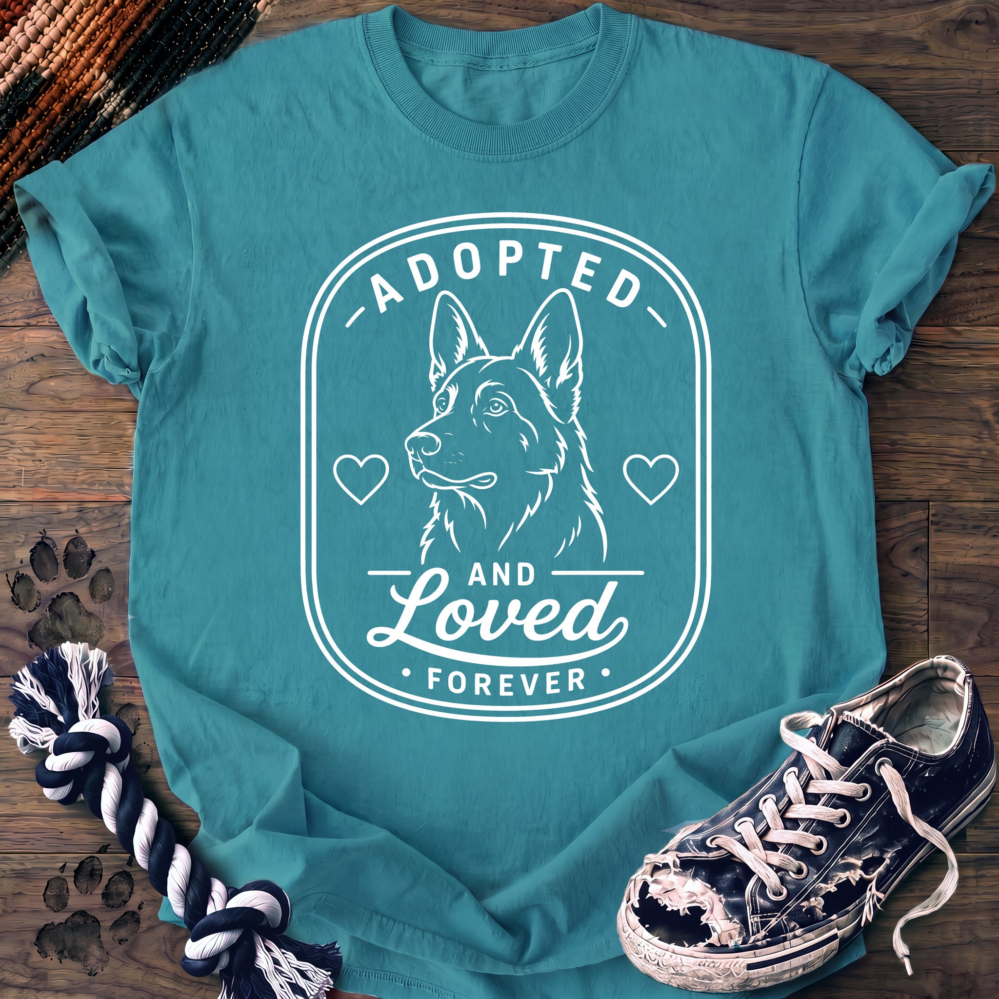 PAWSSION CLUB t-shirt in LagoonBlue color - SKU PC-0068