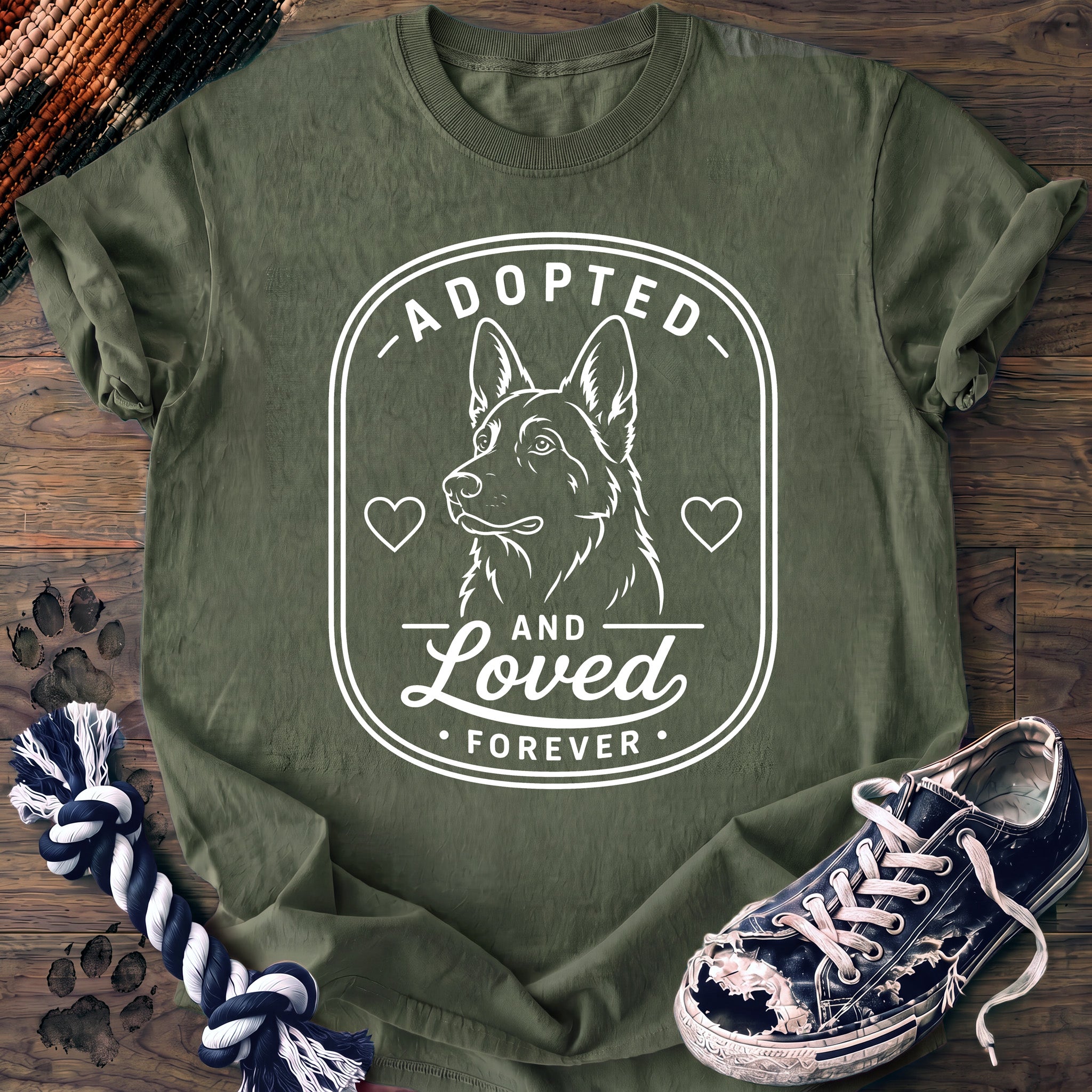 PAWSSION CLUB t-shirt in LightGreen color - SKU PC-0068