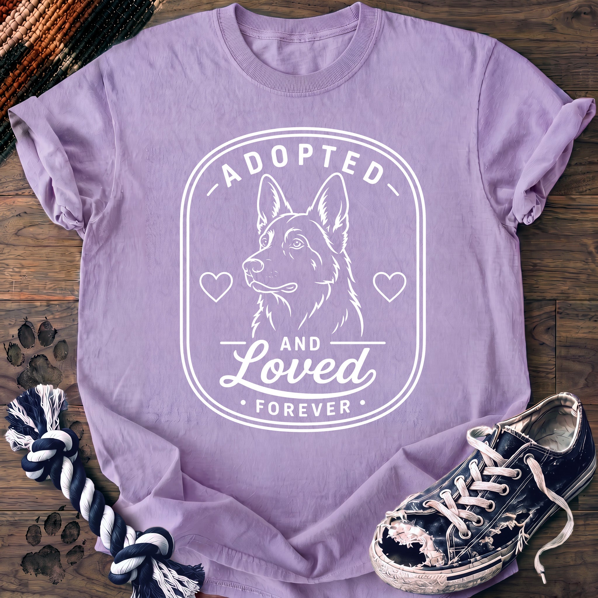 PAWSSION CLUB t-shirt in Orchid color - SKU PC-0068