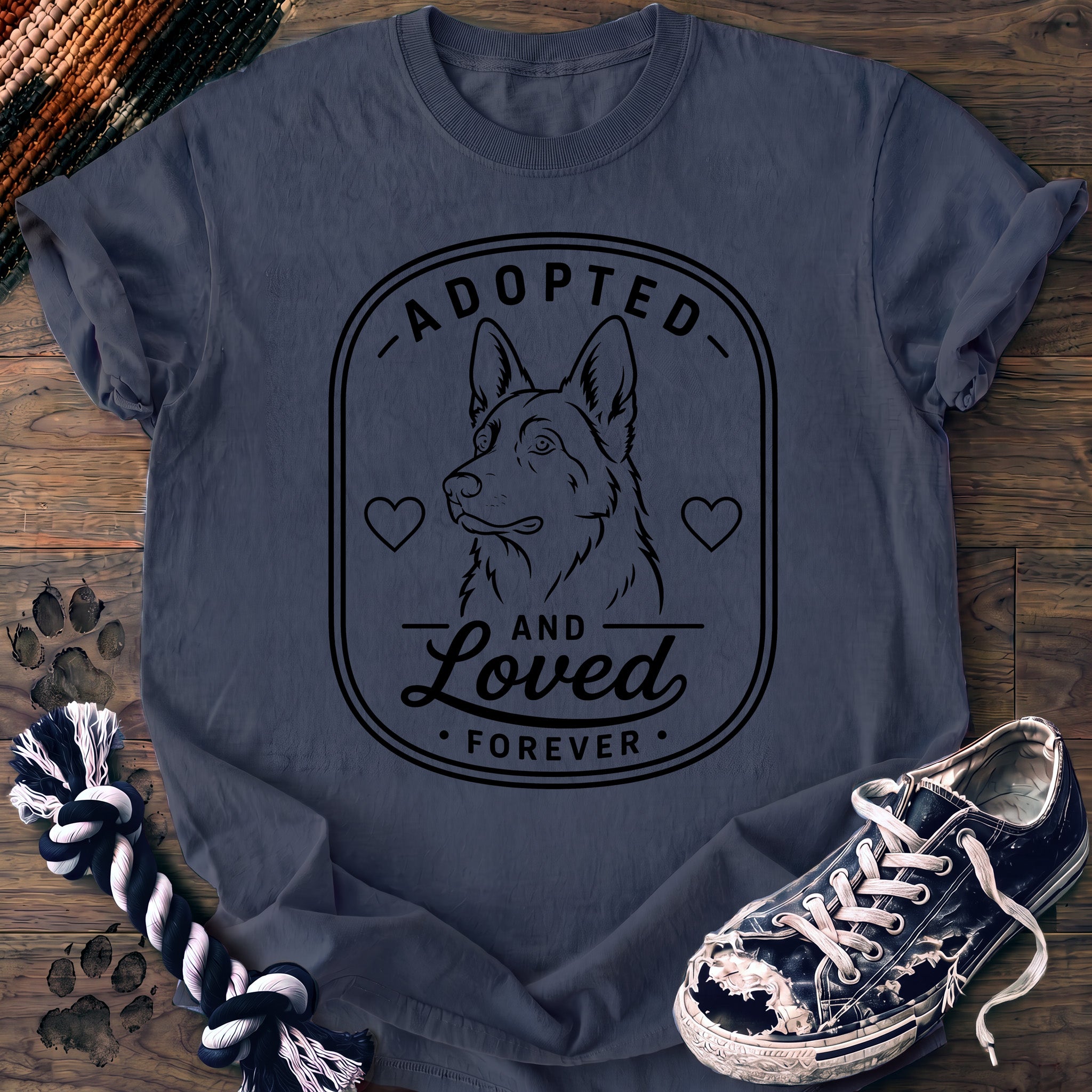 PAWSSION CLUB t-shirt in BlueJean color - SKU PC-0069