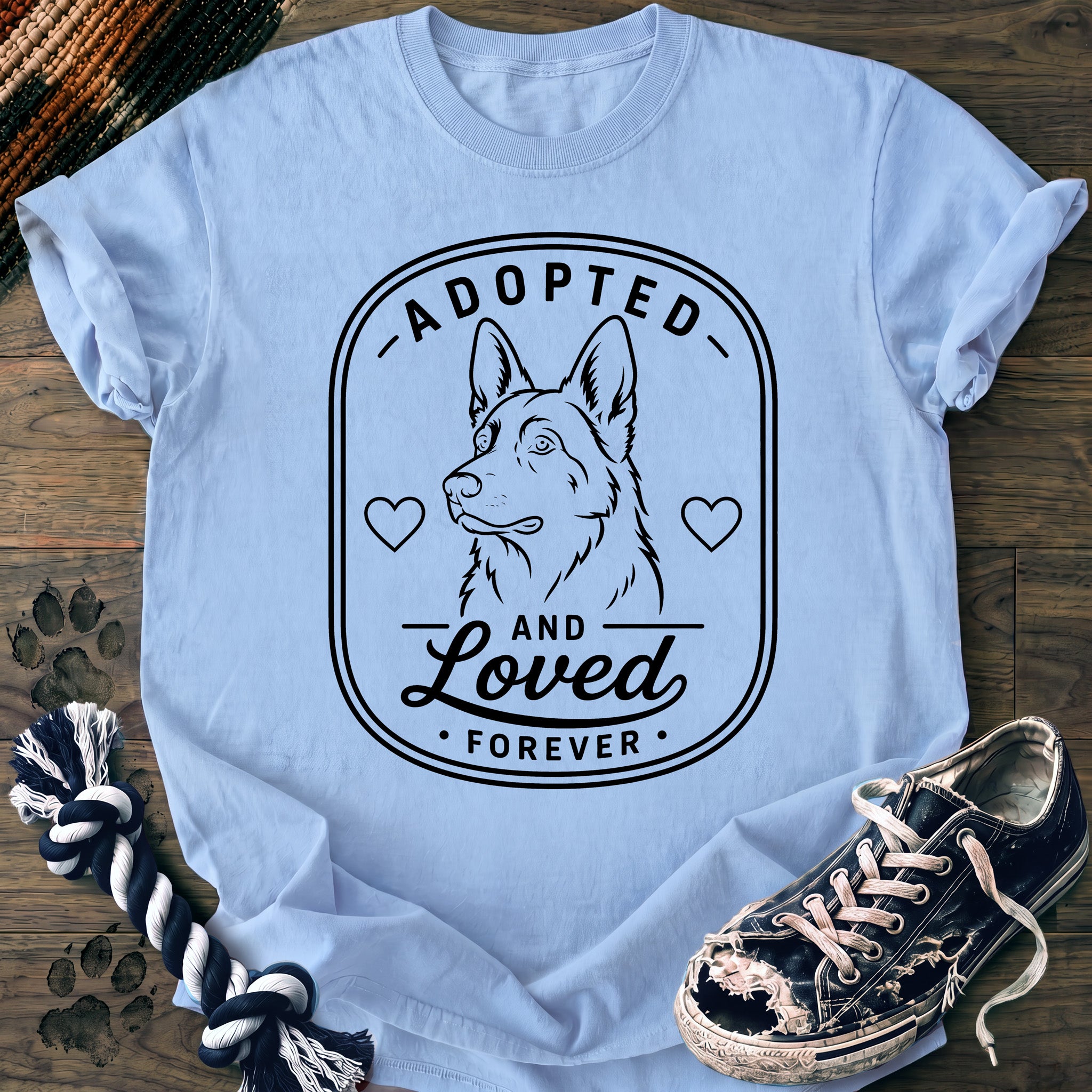 PAWSSION CLUB t-shirt in Chambray color - SKU PC-0069