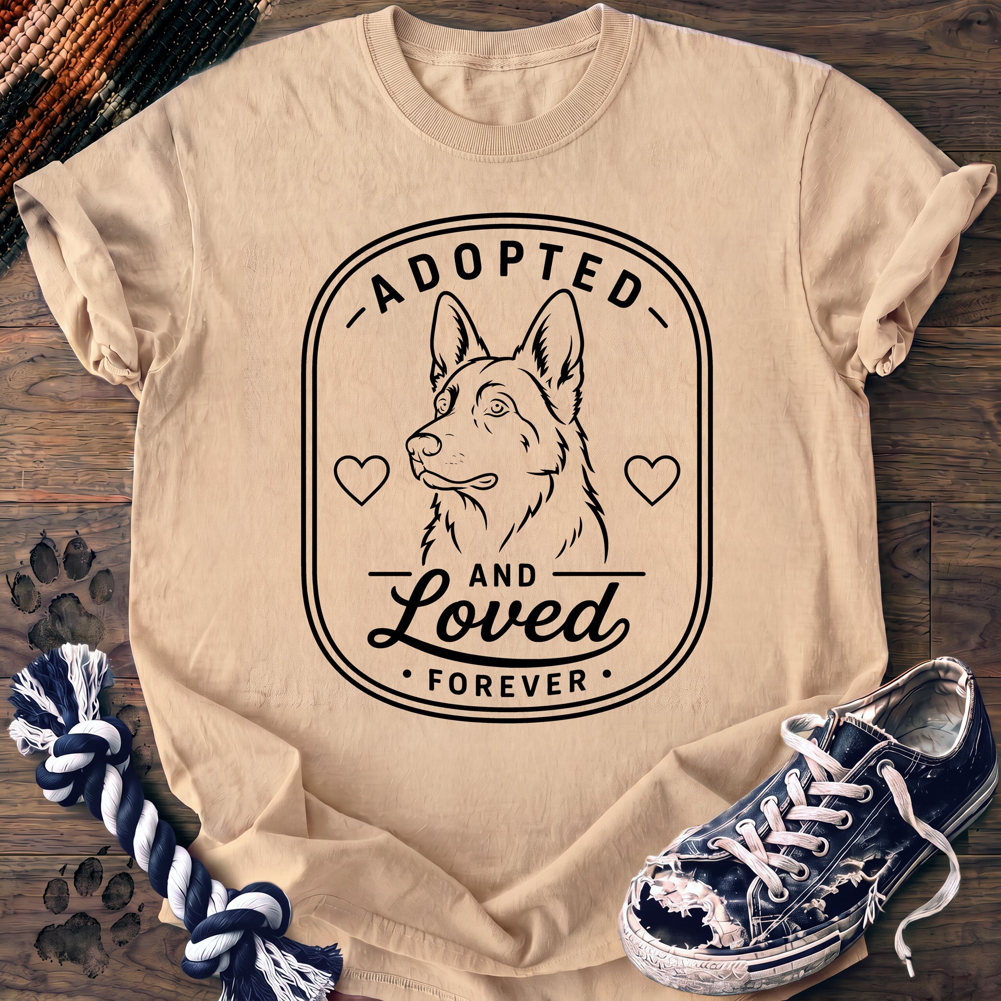 PAWSSION CLUB t-shirt in Ivory color - SKU PC-0069