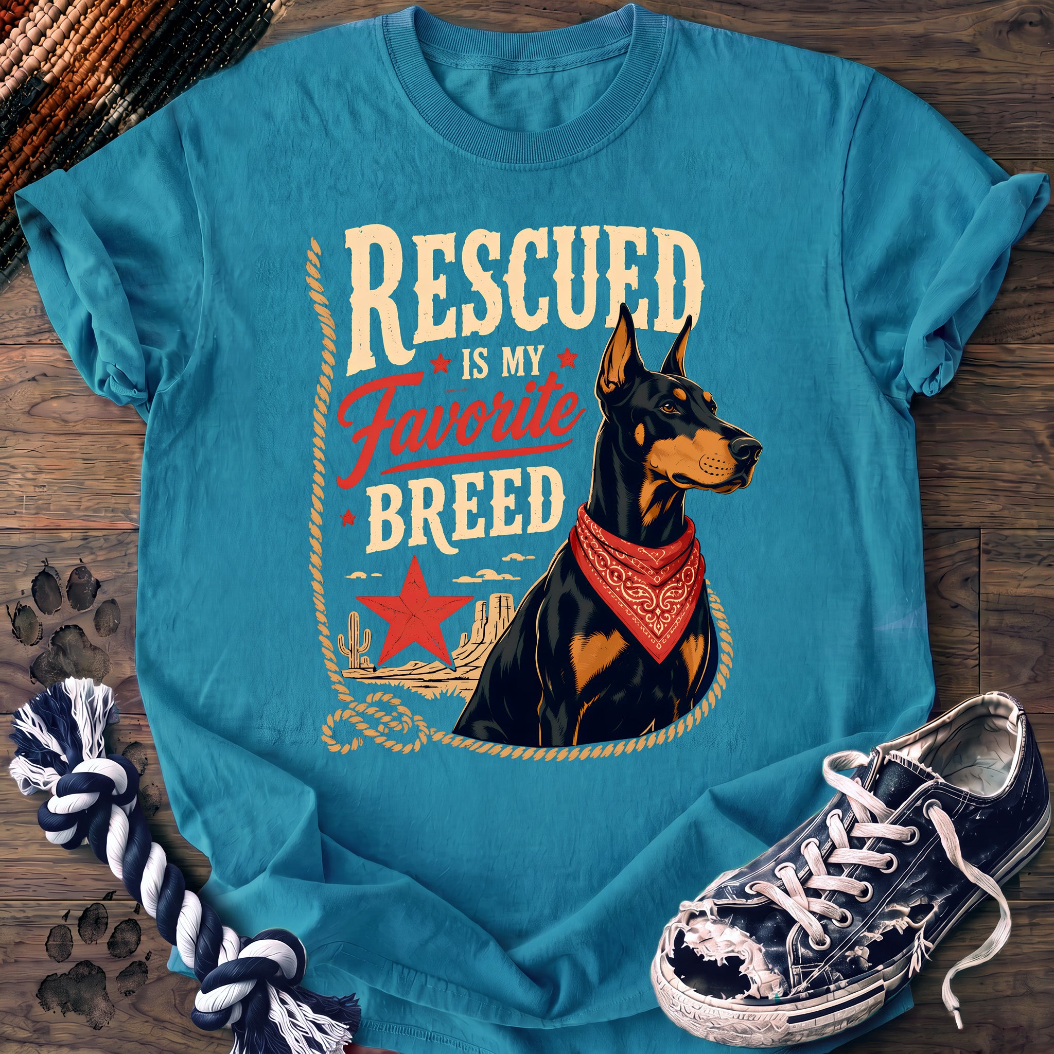 PAWSSION CLUB t-shirt in Sapphire color - SKU PC-0070