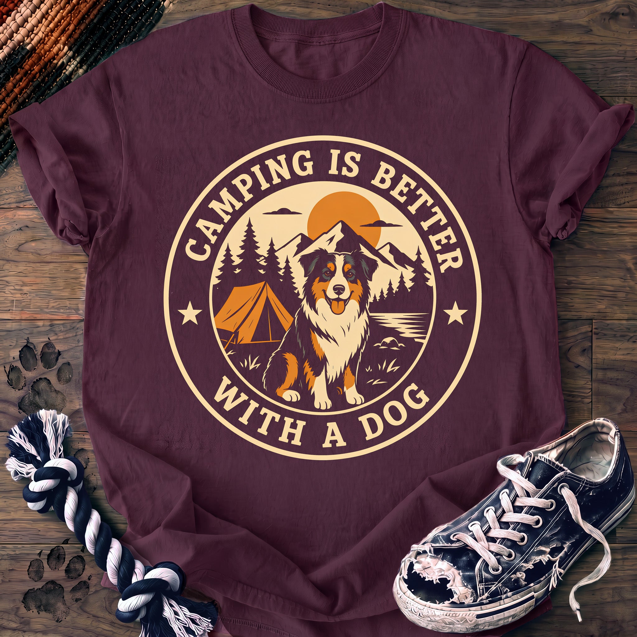 PAWSSION CLUB t-shirt in Berry color - SKU PC-0071