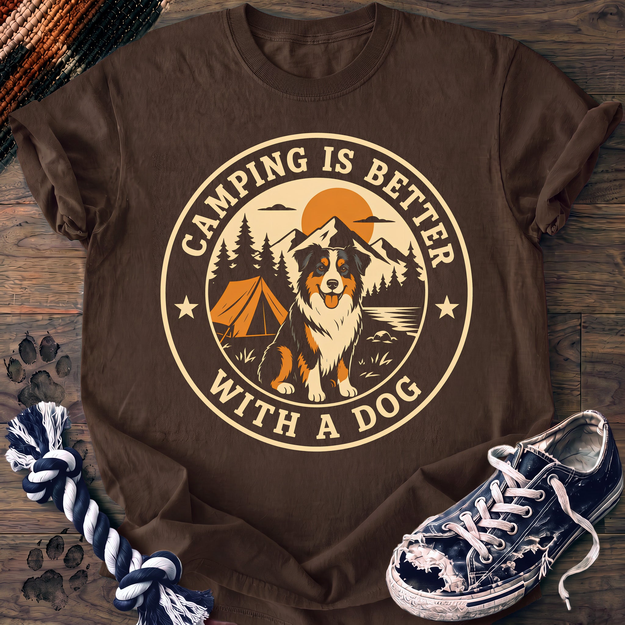 PAWSSION CLUB t-shirt in Espresso color - SKU PC-0071