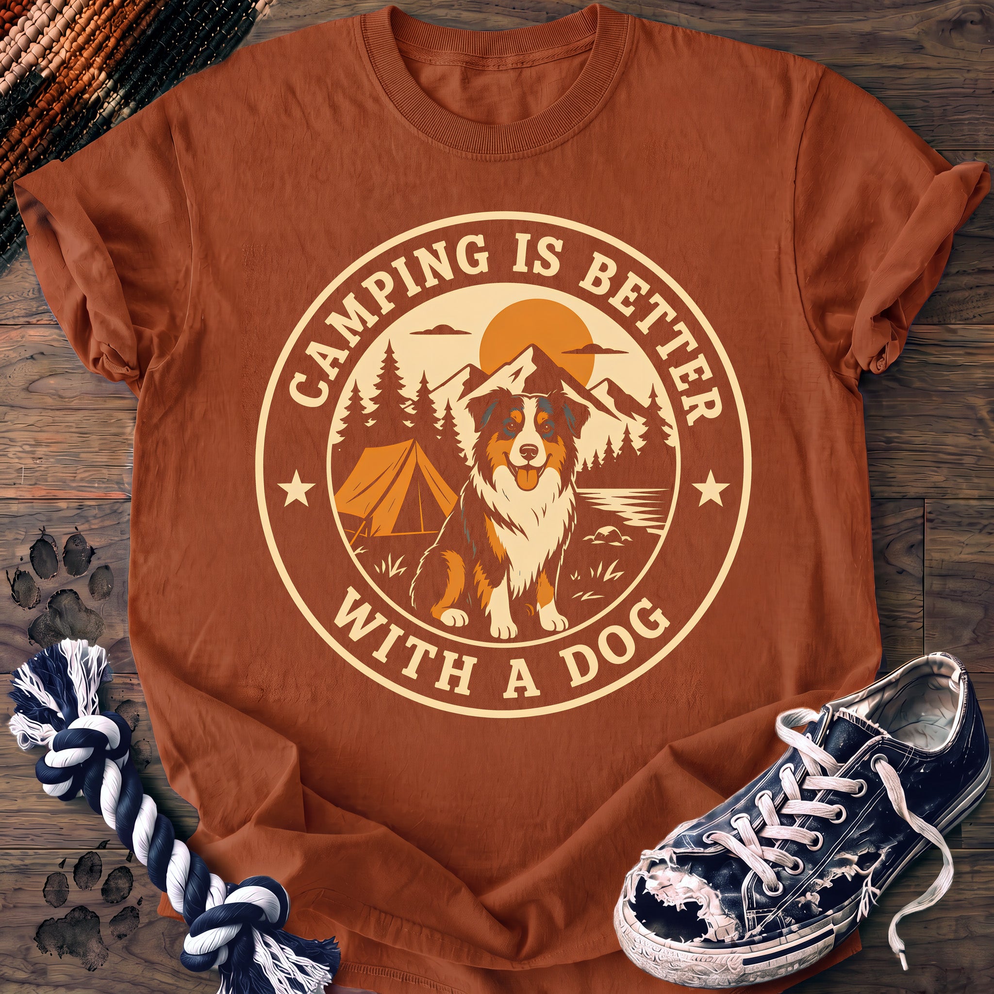 PAWSSION CLUB t-shirt in Yam color - SKU PC-0071