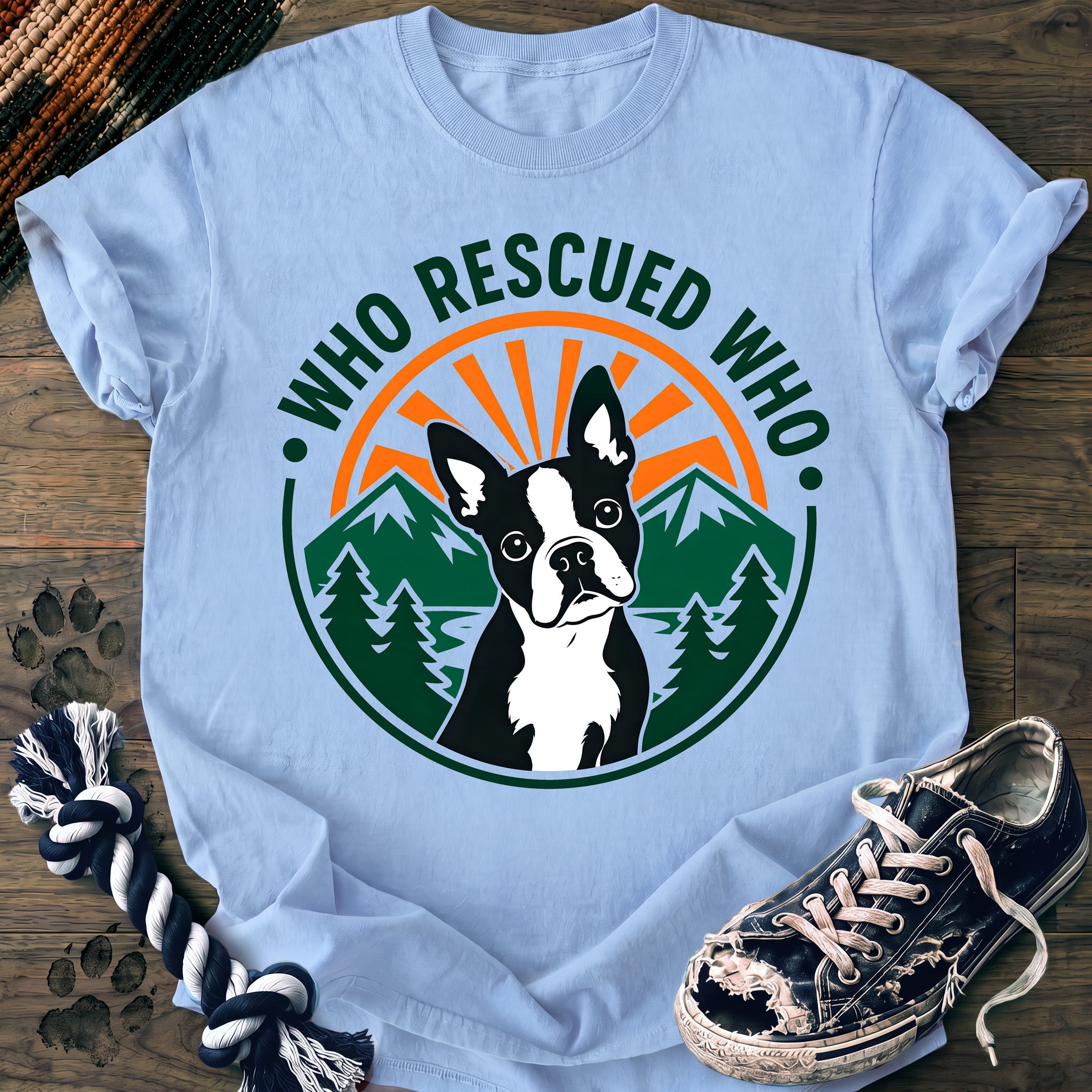 PAWSSION CLUB t-shirt in Chambray color - SKU PC-0073