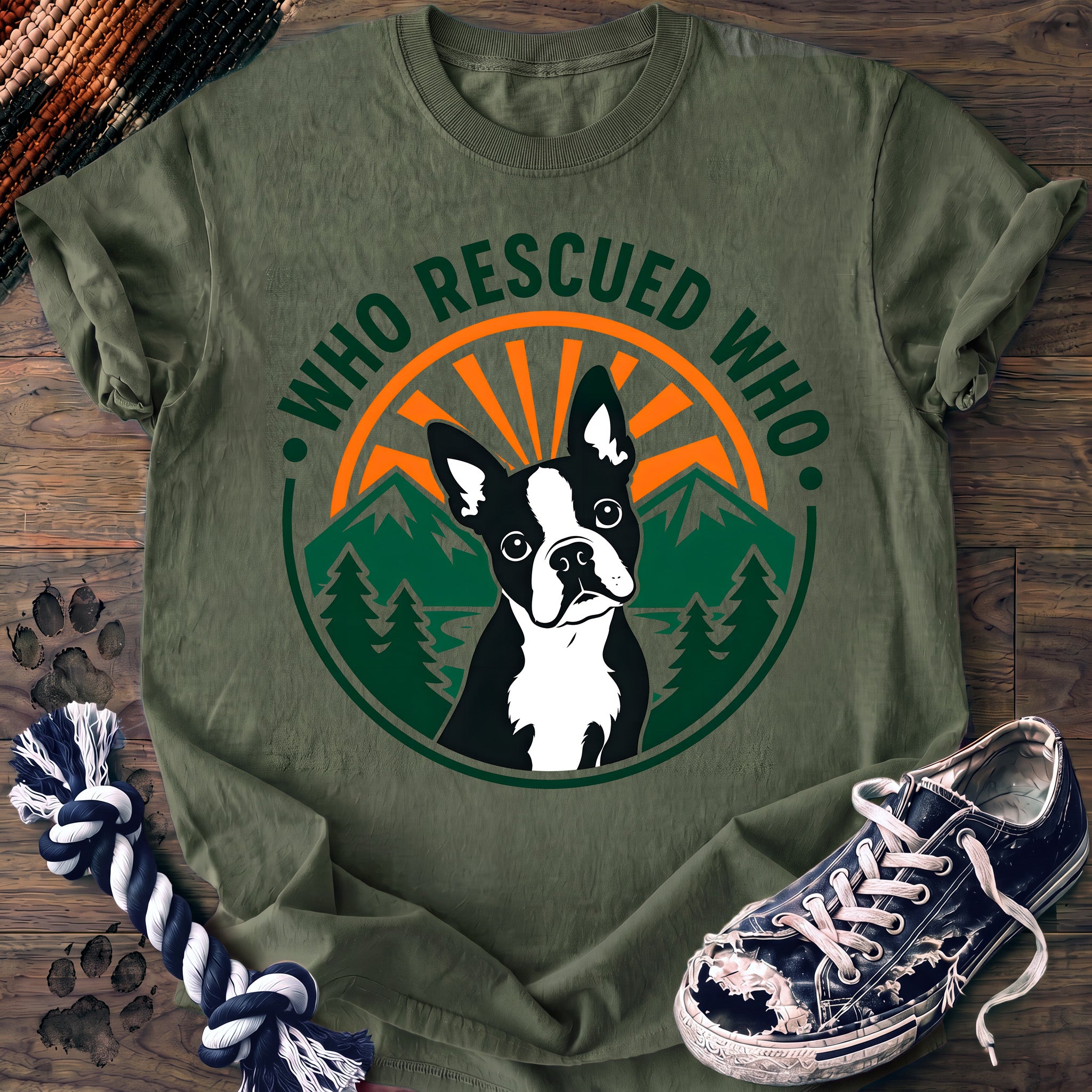 PAWSSION CLUB t-shirt in LightGreen color - SKU PC-0073