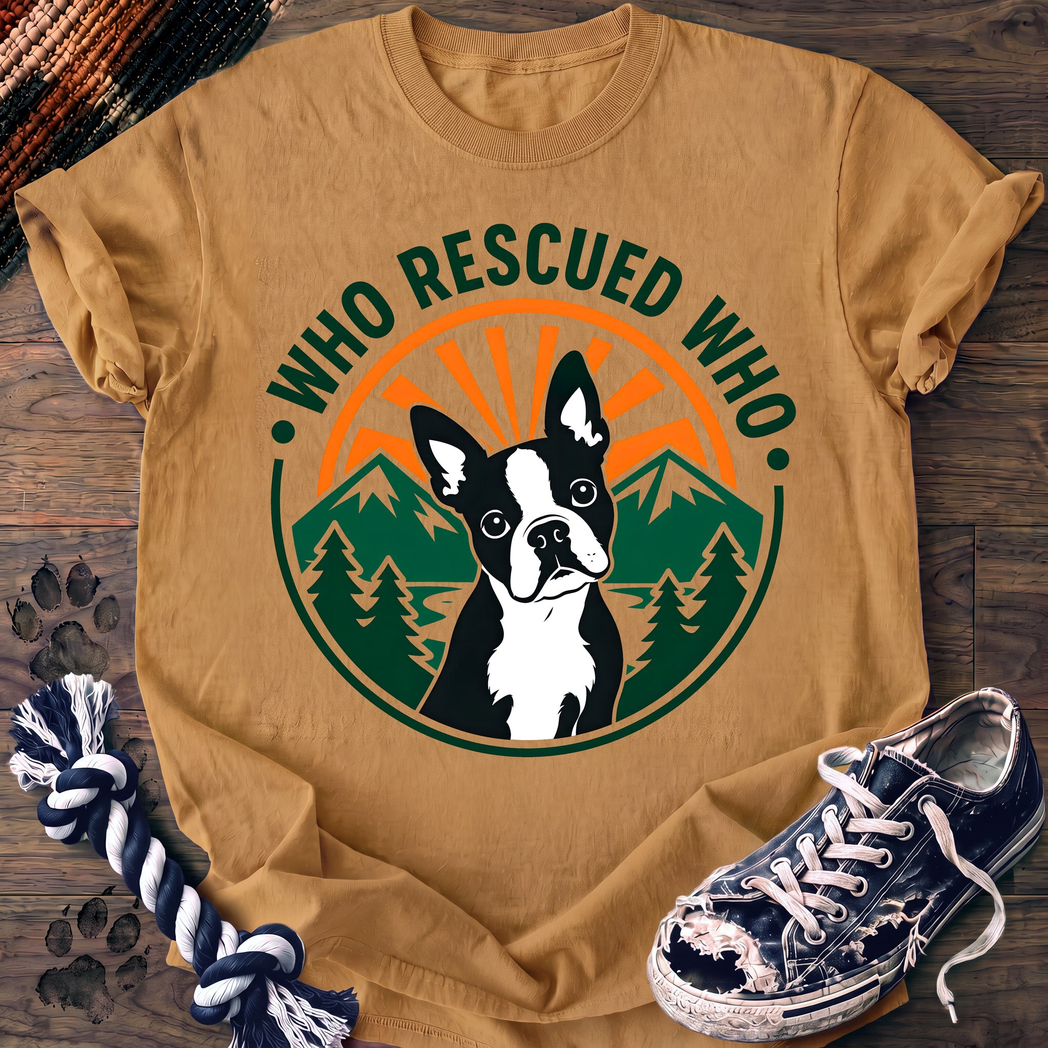 PAWSSION CLUB t-shirt in Mustard color - SKU PC-0073