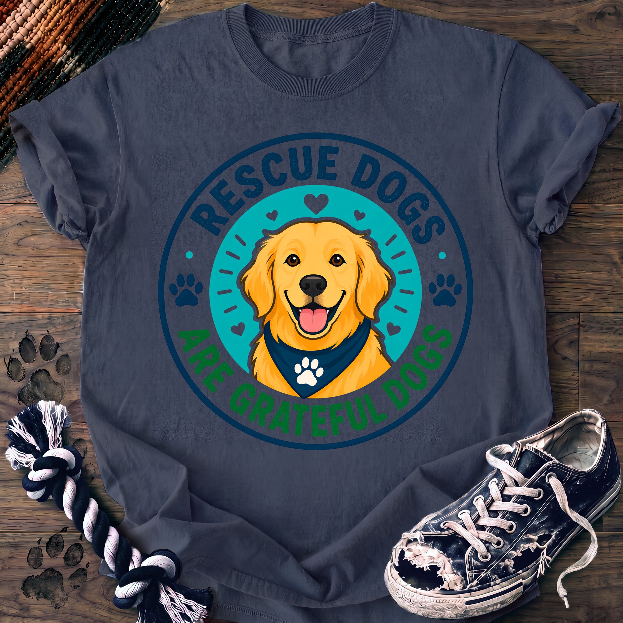 PAWSSION CLUB t-shirt in BlueJean color - SKU PC-0074