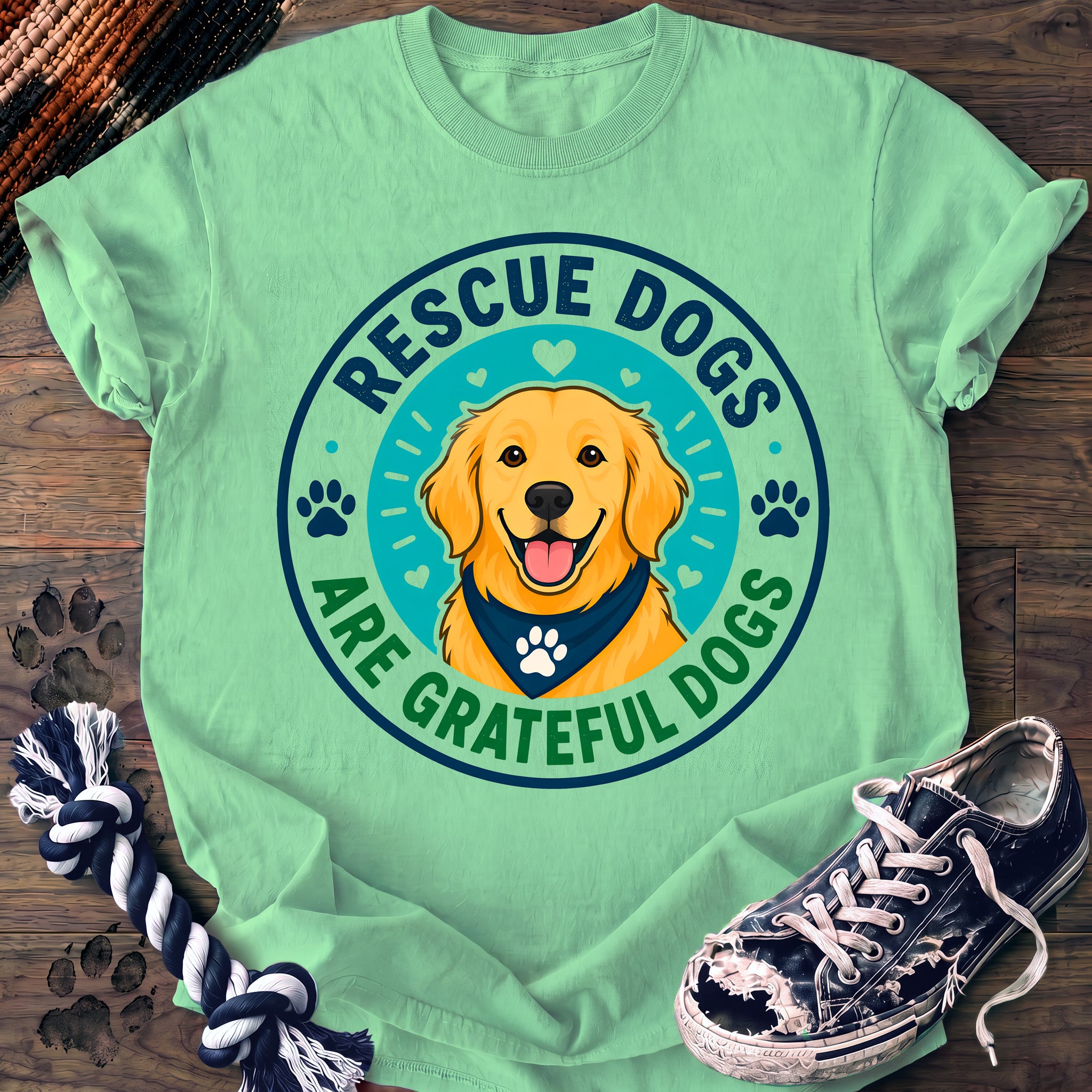PAWSSION CLUB t-shirt in IslandReef color - SKU PC-0074