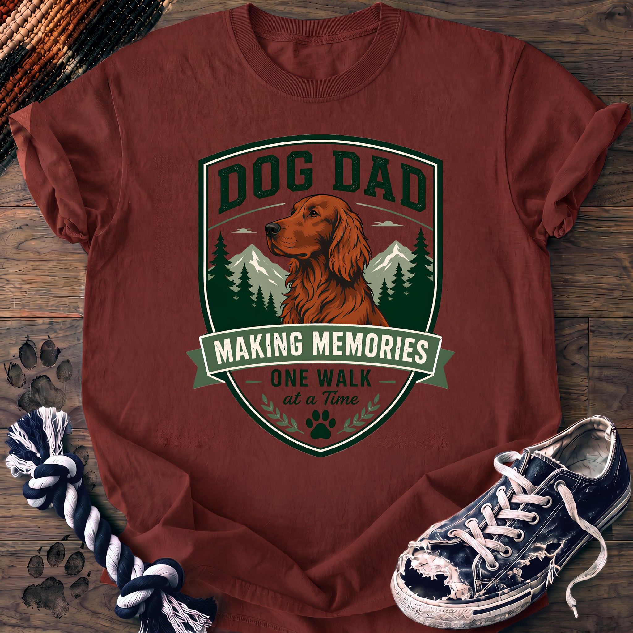 PAWSSION CLUB t-shirt in Brick color - SKU PC-0075