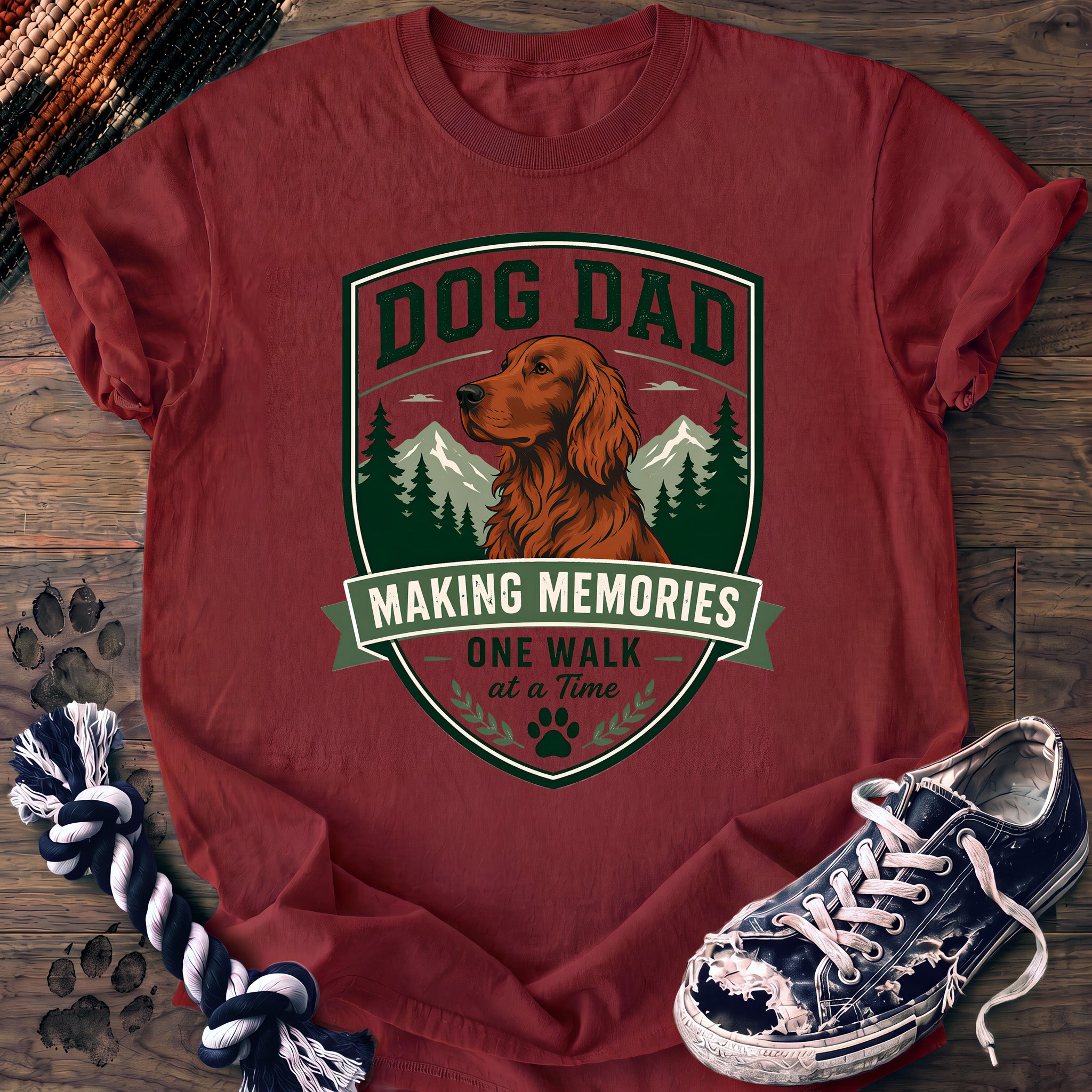 PAWSSION CLUB t-shirt in Chili color - SKU PC-0075