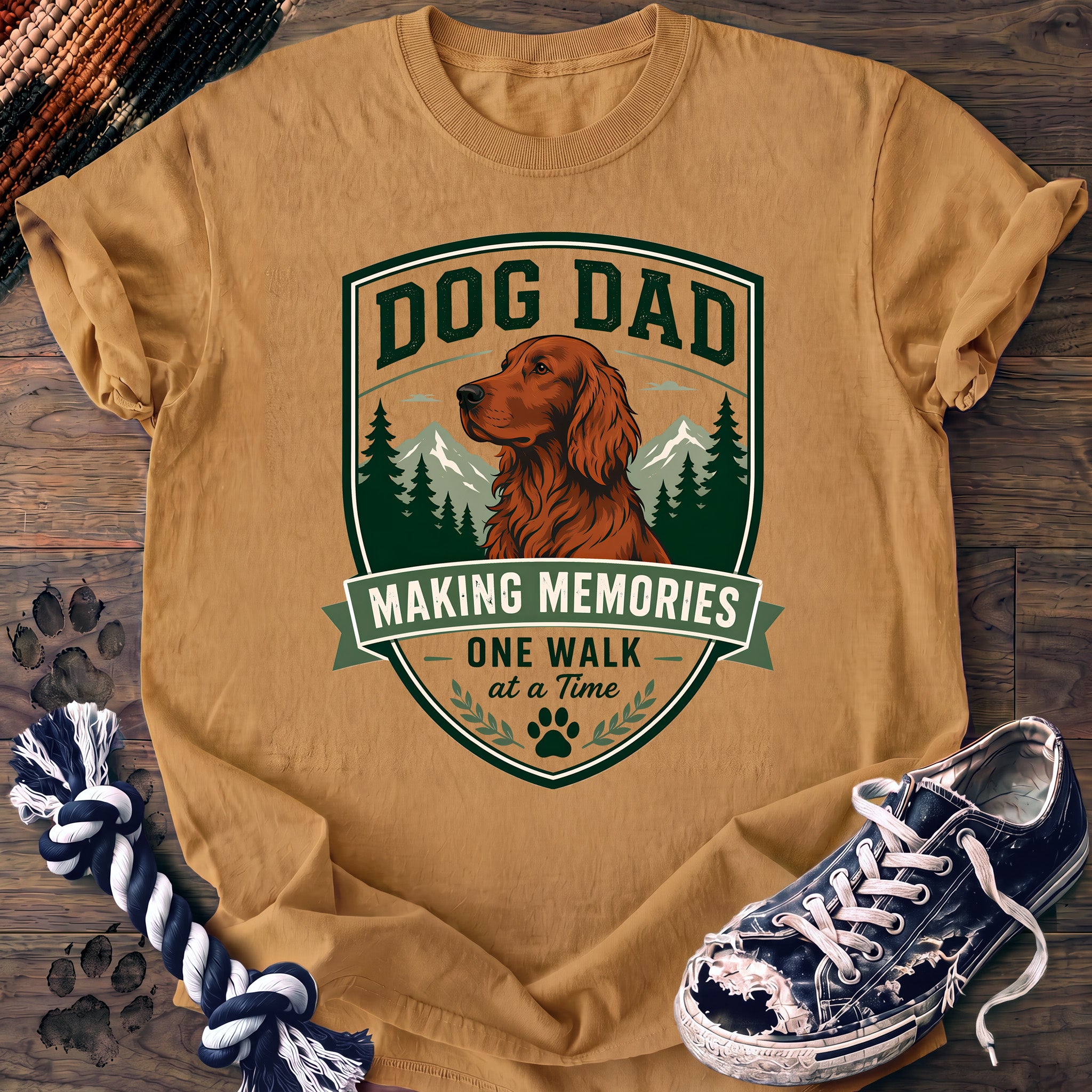 PAWSSION CLUB t-shirt in Mustard color - SKU PC-0075