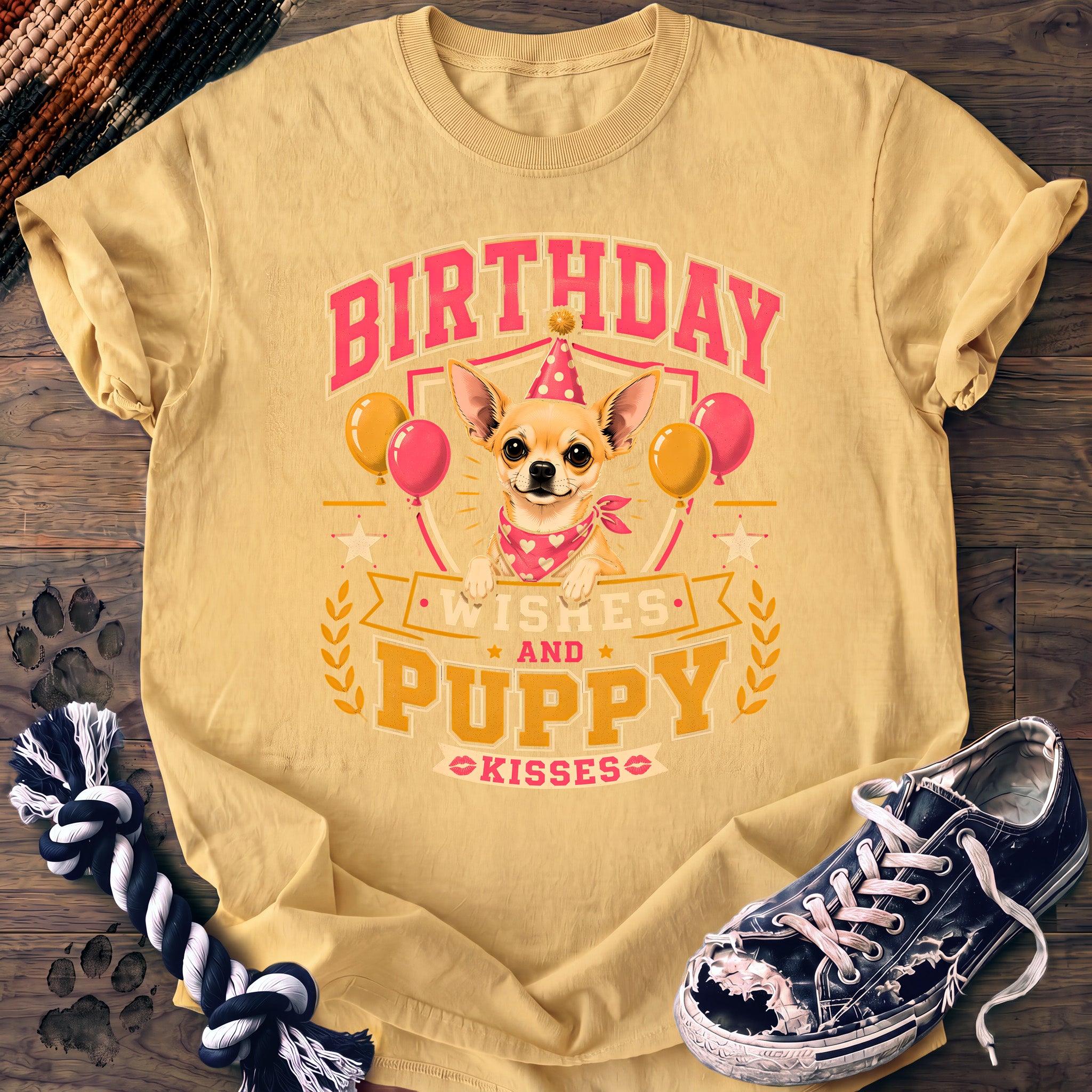 PAWSSION CLUB t-shirt in Butter color - SKU PC-0076