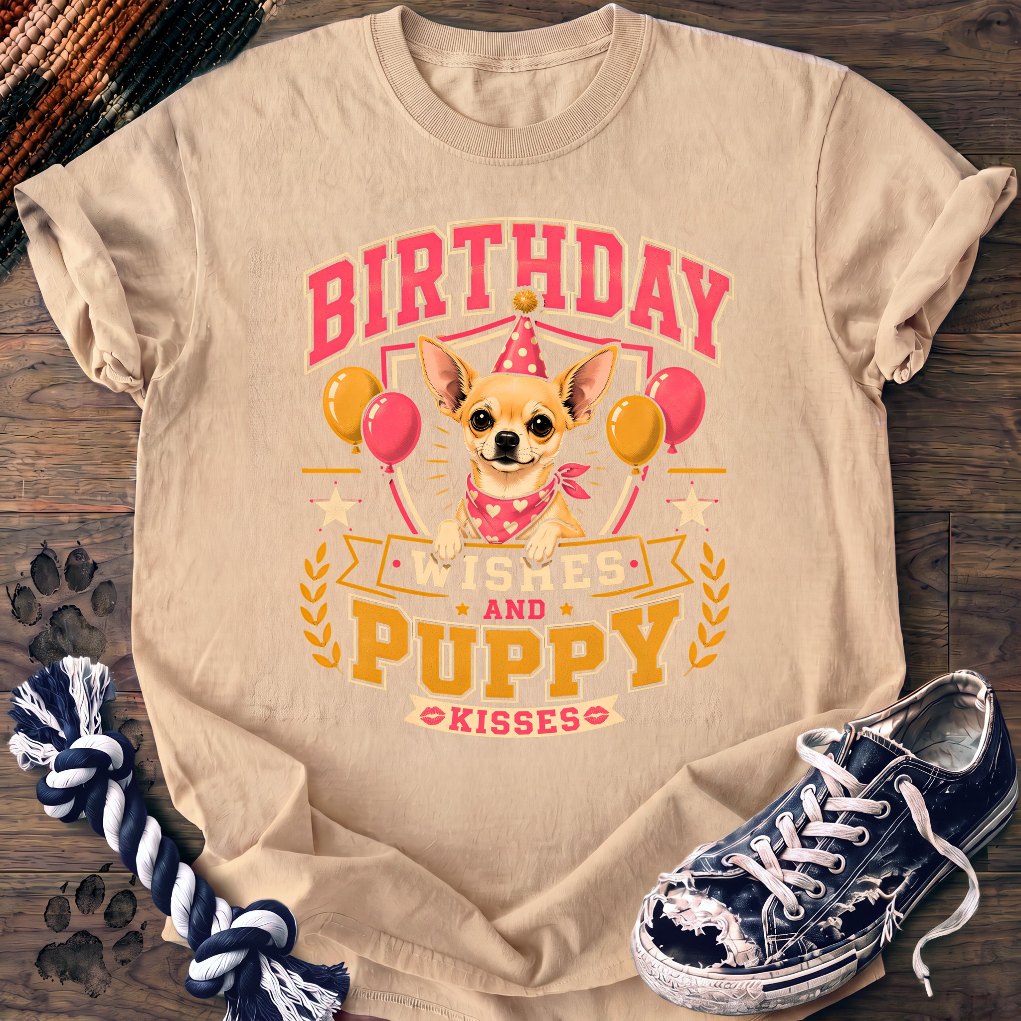 PAWSSION CLUB t-shirt in Ivory color - SKU PC-0076