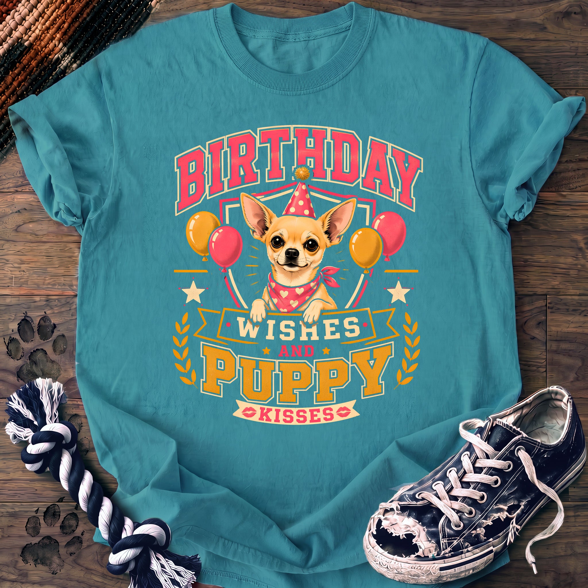 PAWSSION CLUB t-shirt in LagoonBlue color - SKU PC-0076