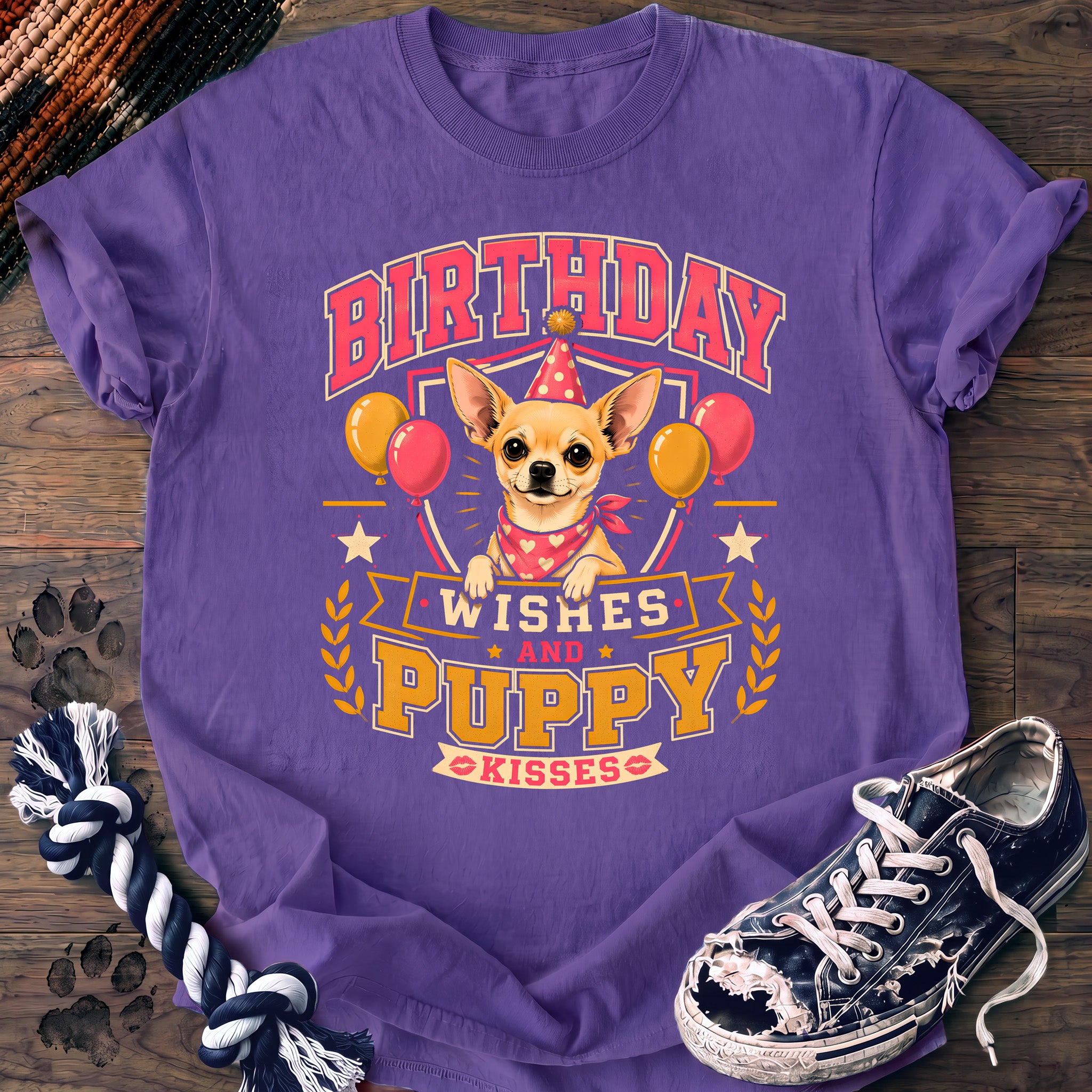 PAWSSION CLUB t-shirt in Violet color - SKU PC-0076