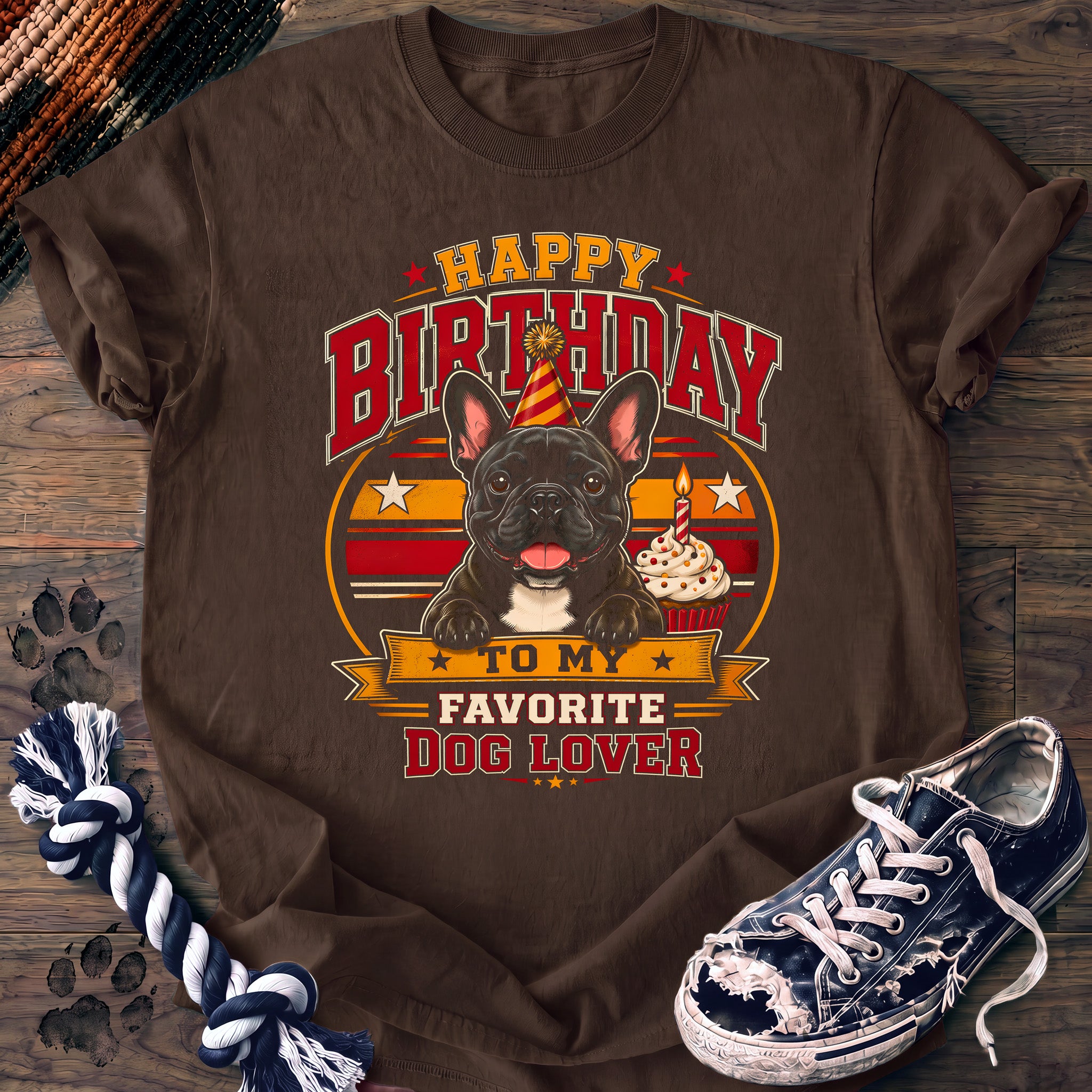 PAWSSION CLUB t-shirt in Espresso color - SKU PC-0077