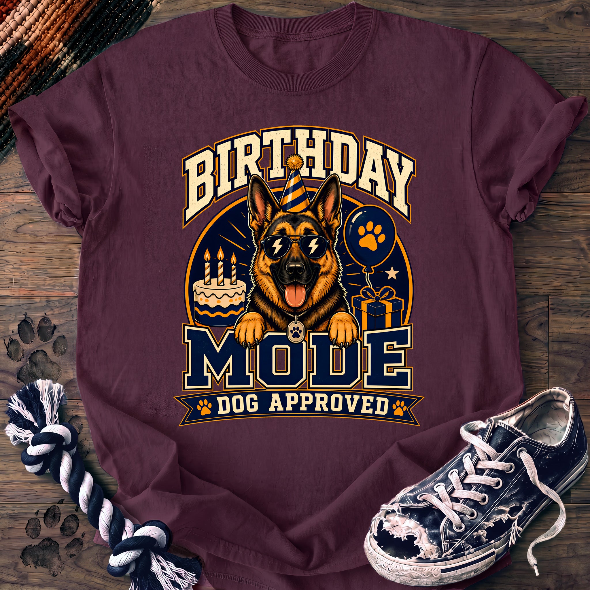 PAWSSION CLUB t-shirt in Berry color - SKU PC-0078
