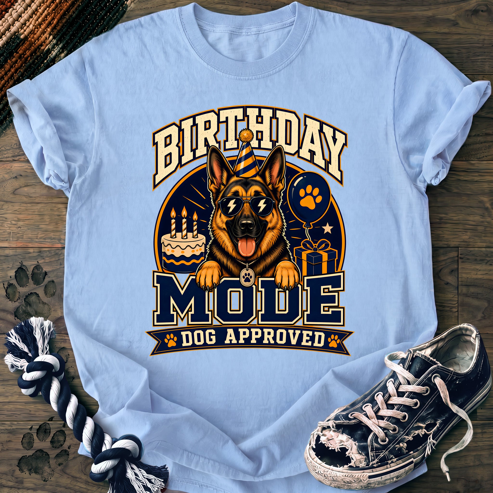 PAWSSION CLUB t-shirt in Chambray color - SKU PC-0078