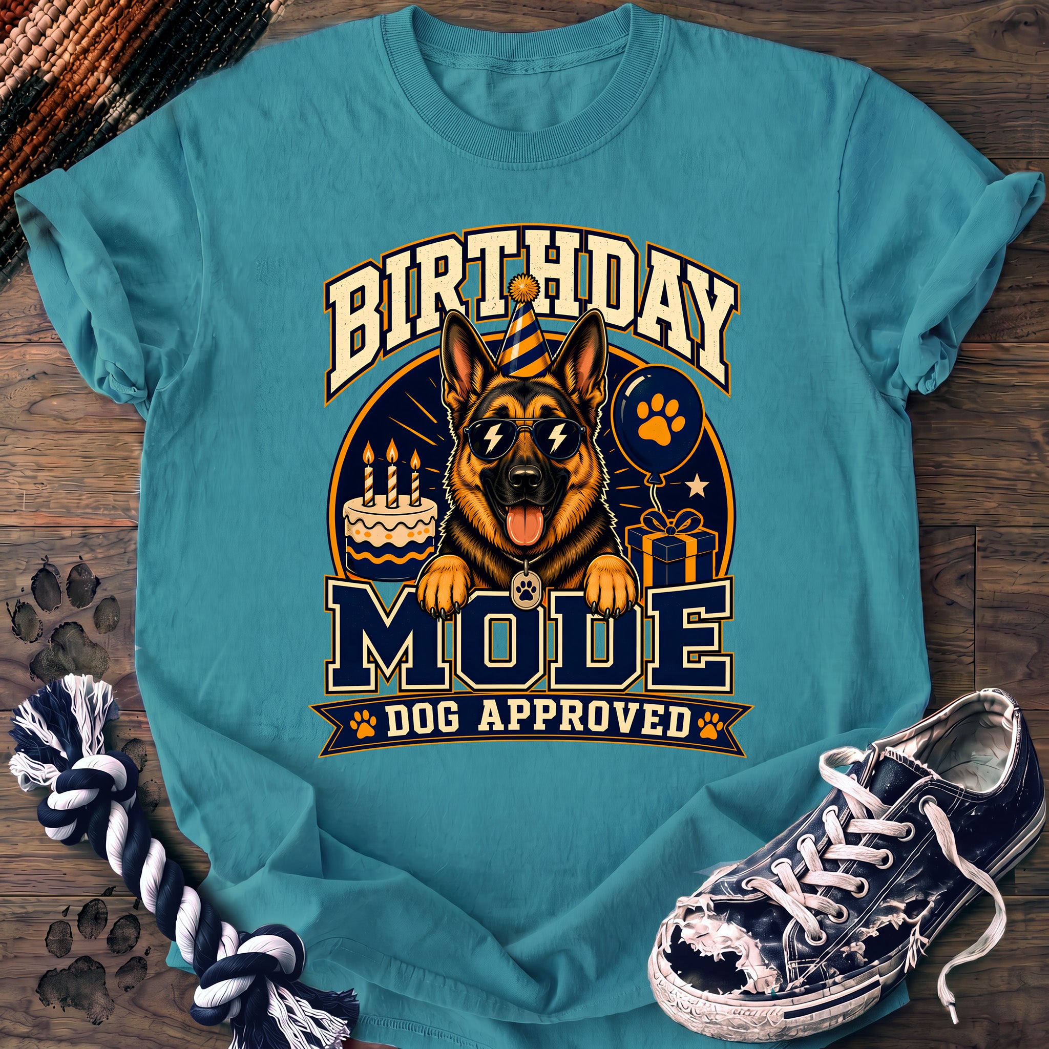 PAWSSION CLUB t-shirt in LagoonBlue color - SKU PC-0078