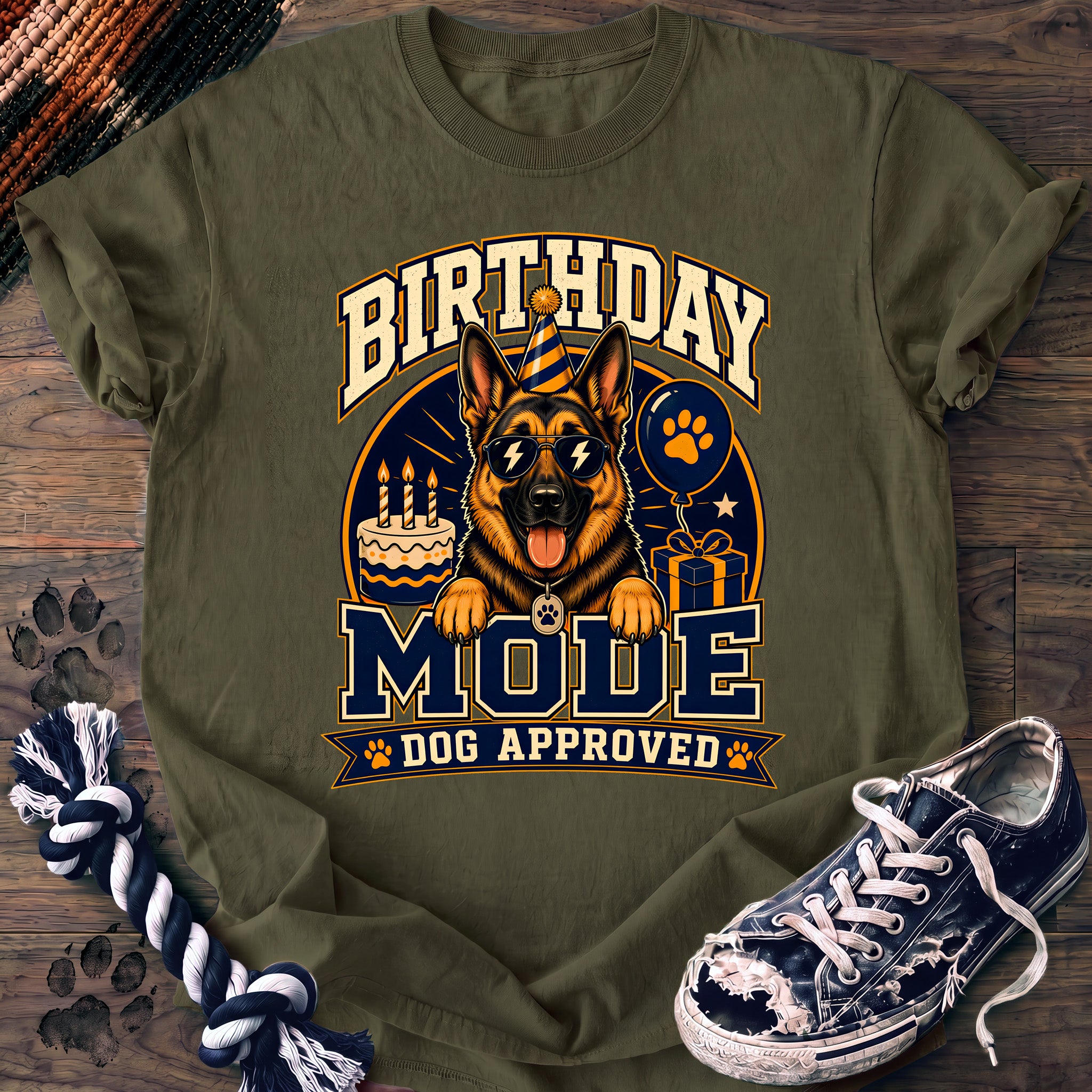 PAWSSION CLUB t-shirt in Moss color - SKU PC-0078