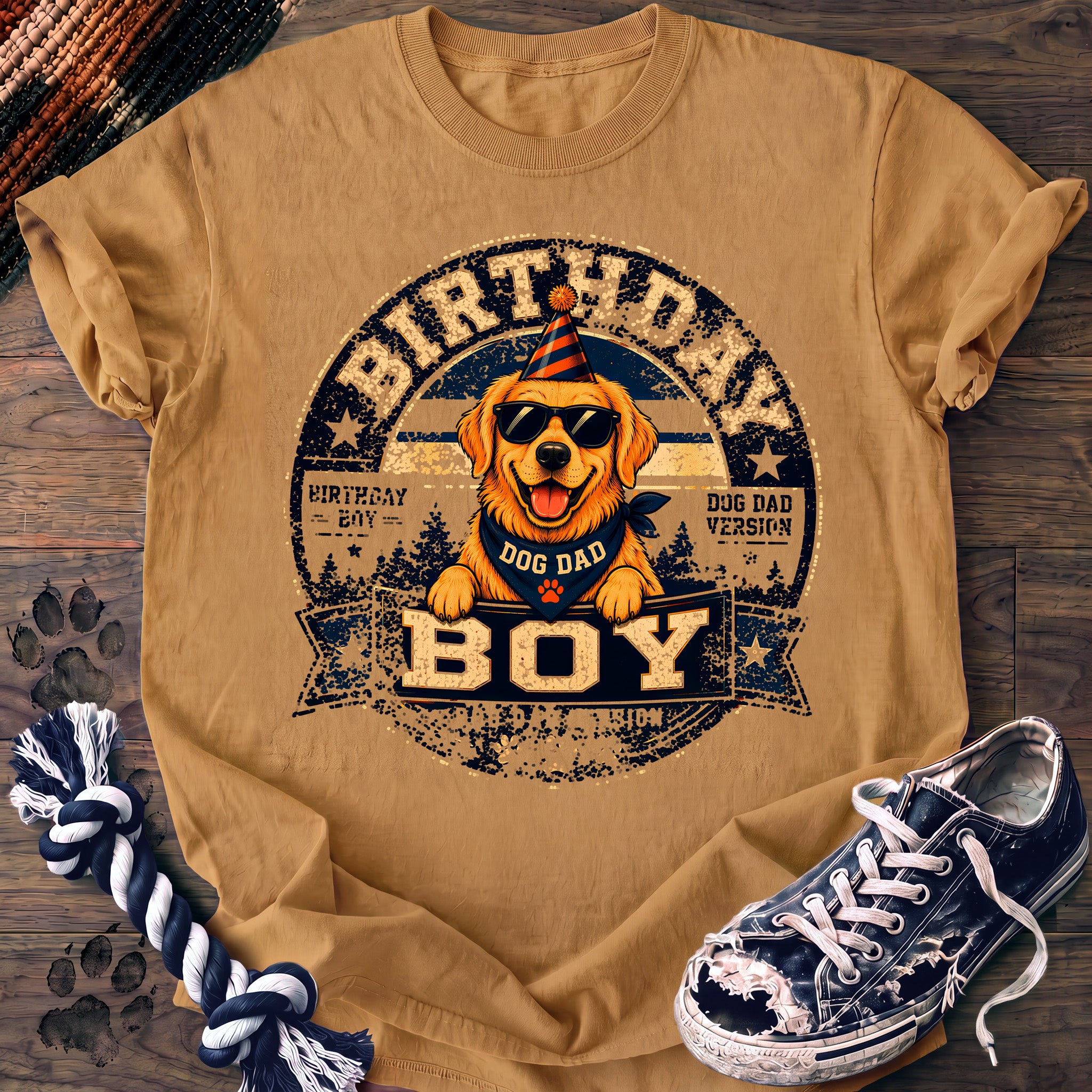 PAWSSION CLUB t-shirt in Mustard color - SKU PC-0079