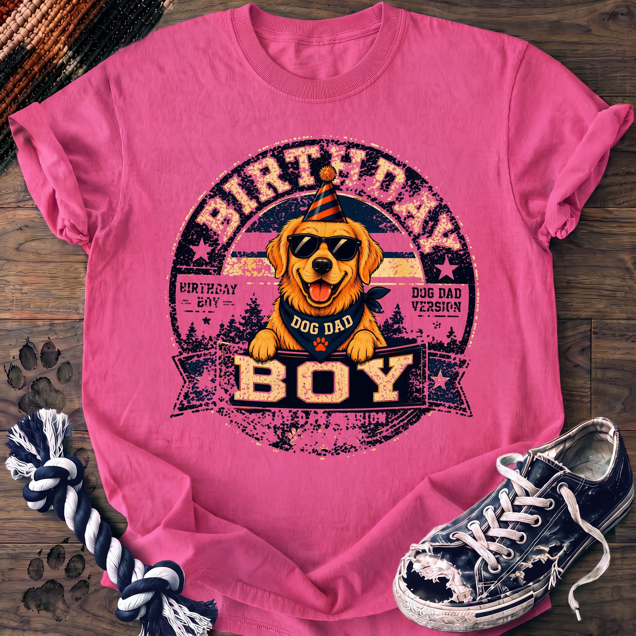 PAWSSION CLUB t-shirt in NeonPink color - SKU PC-0079