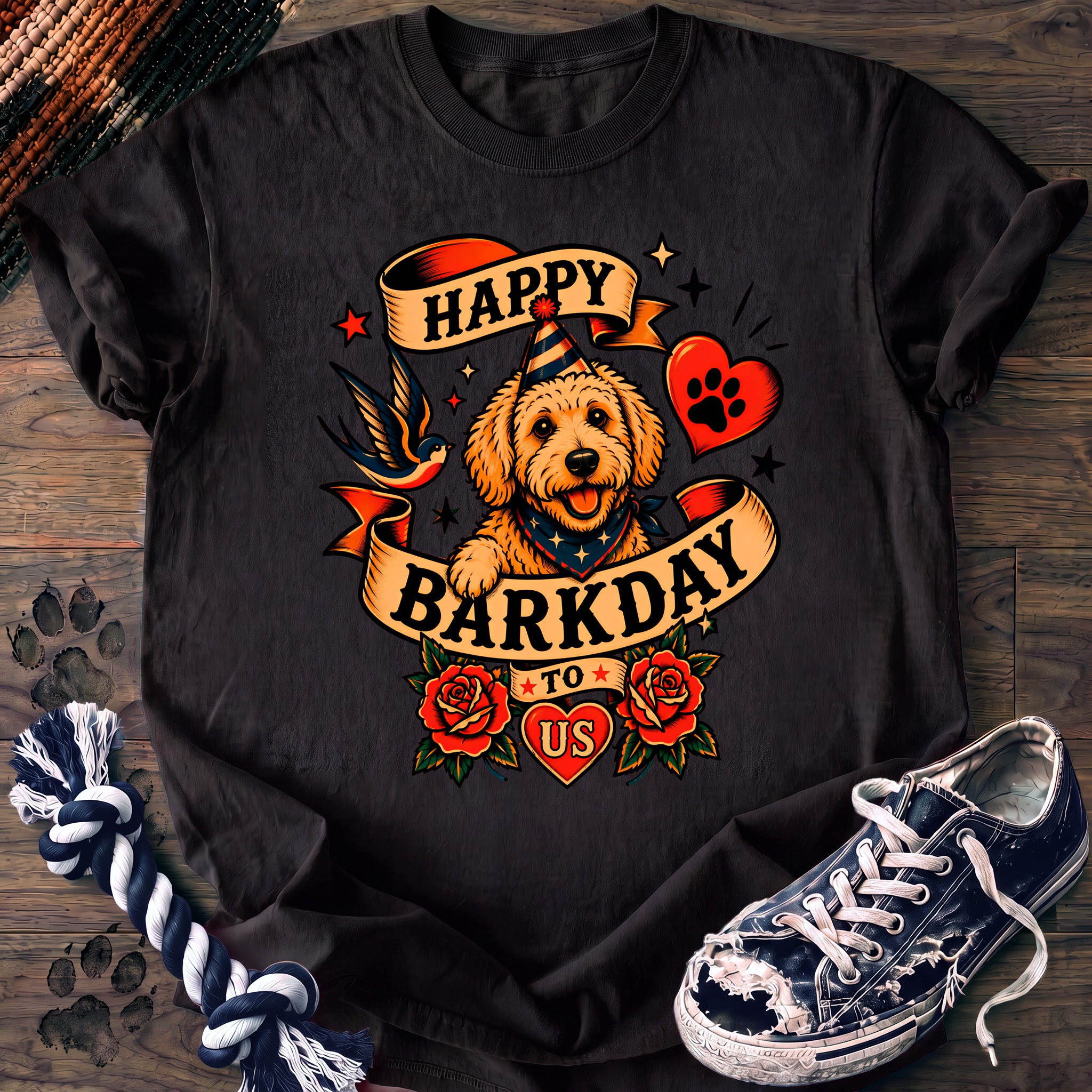PAWSSION CLUB t-shirt in Black color - SKU PC-0080