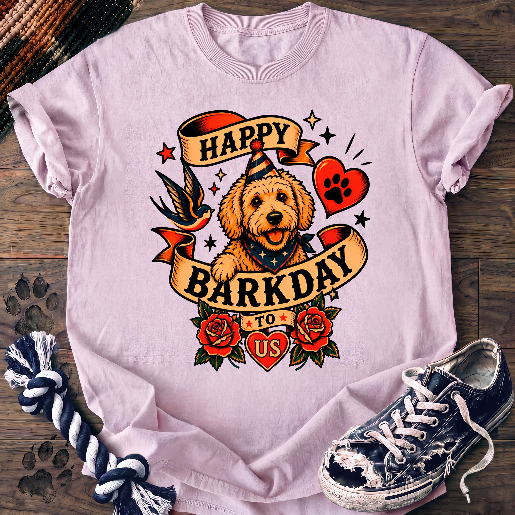 PAWSSION CLUB t-shirt in Blossom color - SKU PC-0080
