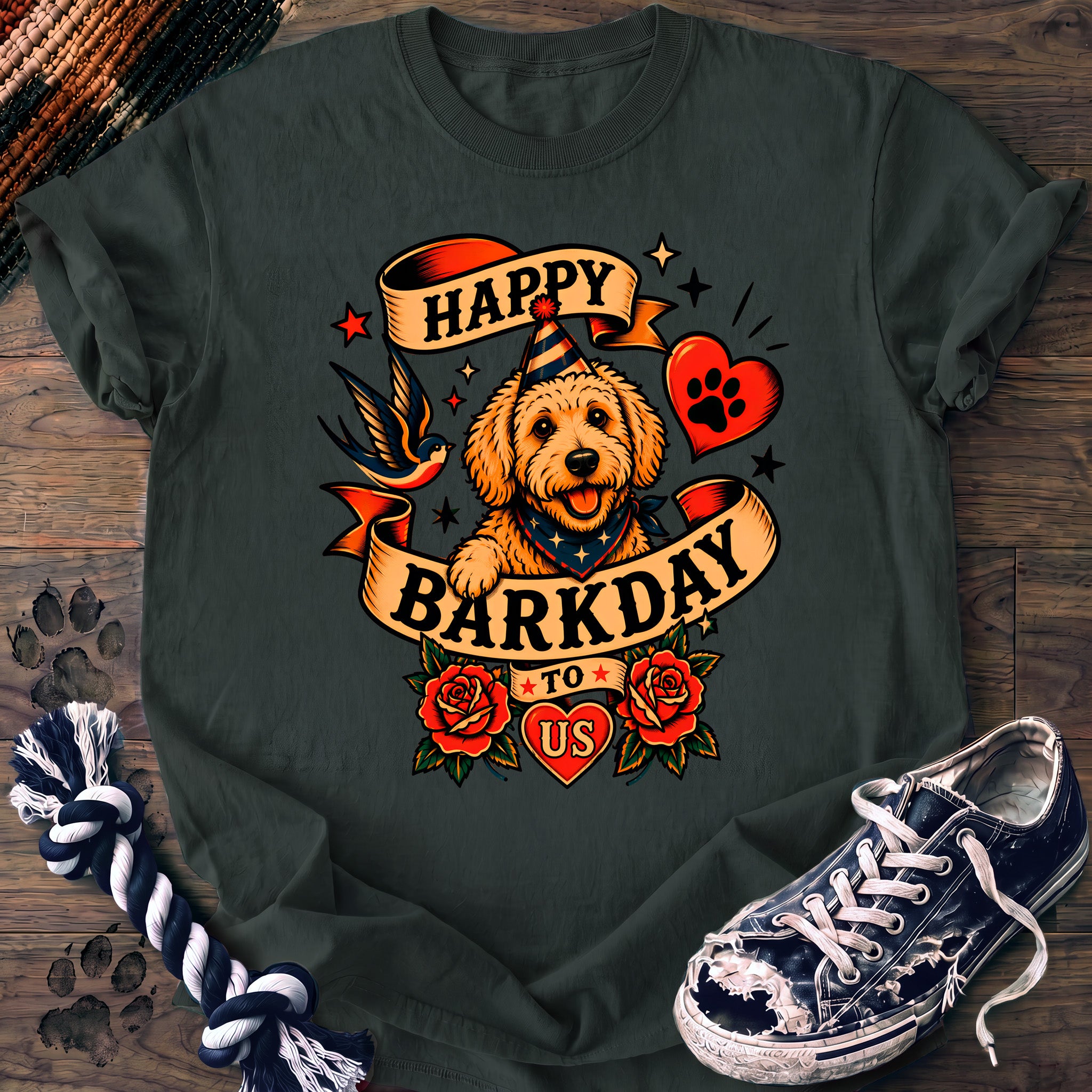PAWSSION CLUB t-shirt in BlueSpruce color - SKU PC-0080