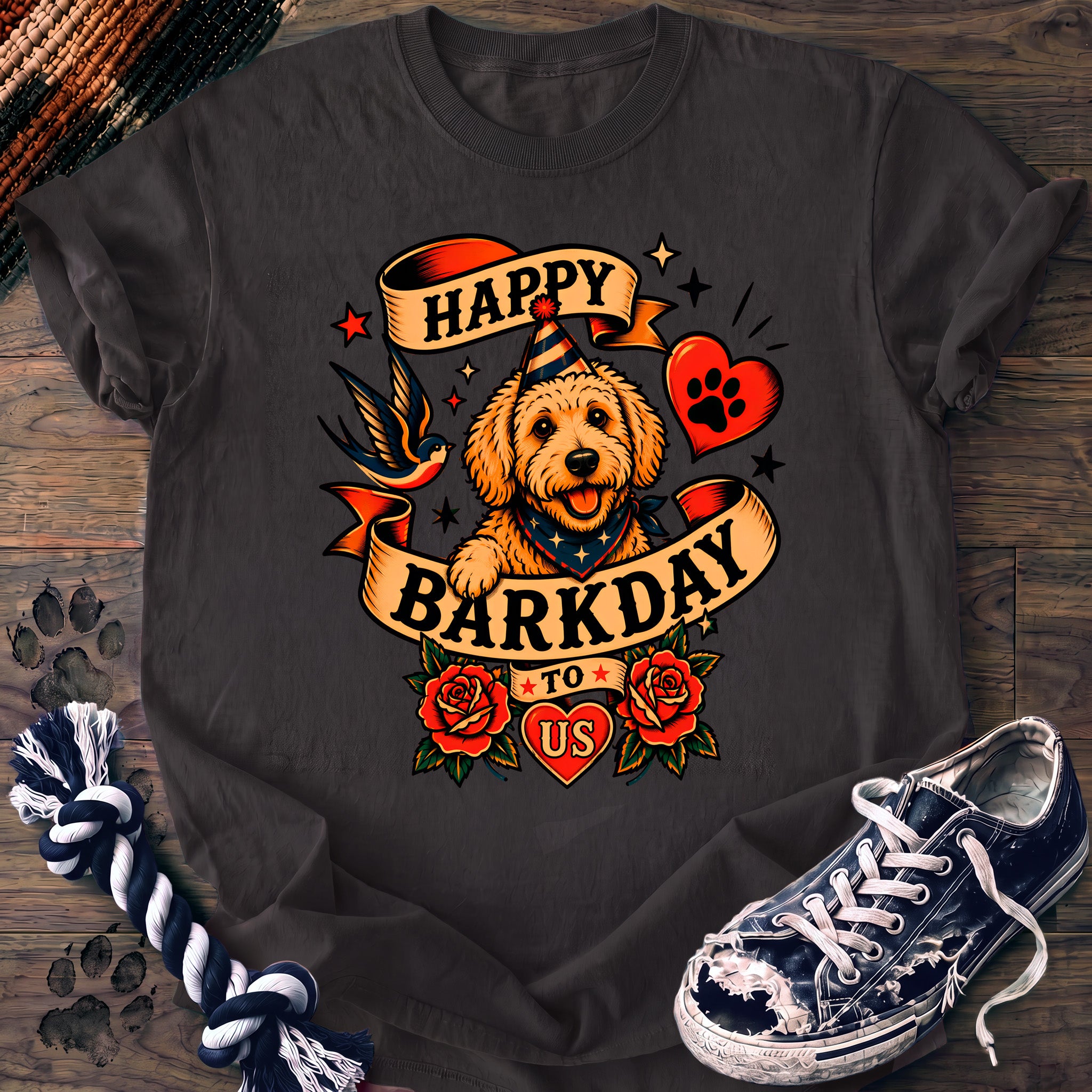 PAWSSION CLUB t-shirt in Graphite color - SKU PC-0080
