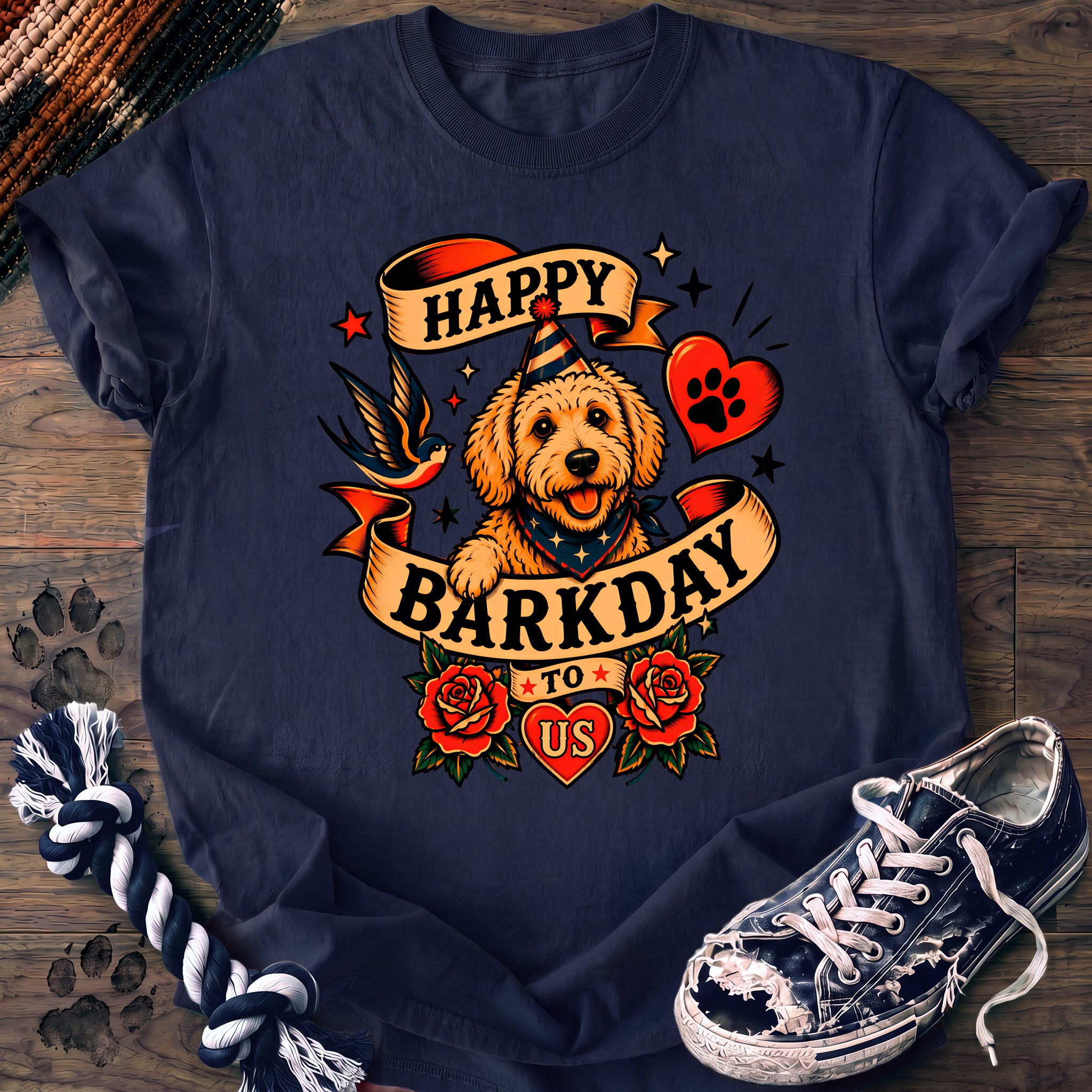 PAWSSION CLUB t-shirt in Navy color - SKU PC-0080