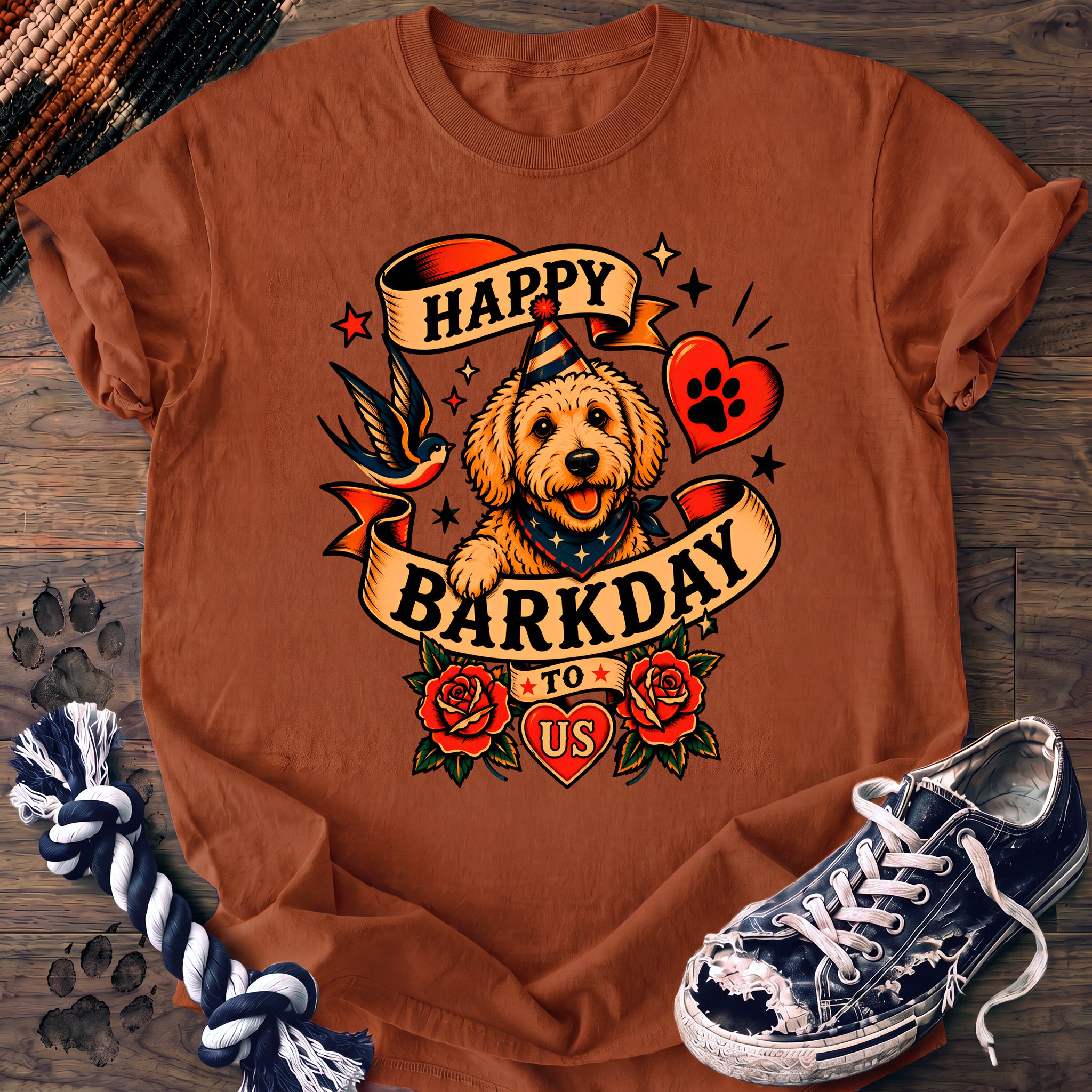 PAWSSION CLUB t-shirt in Yam color - SKU PC-0080